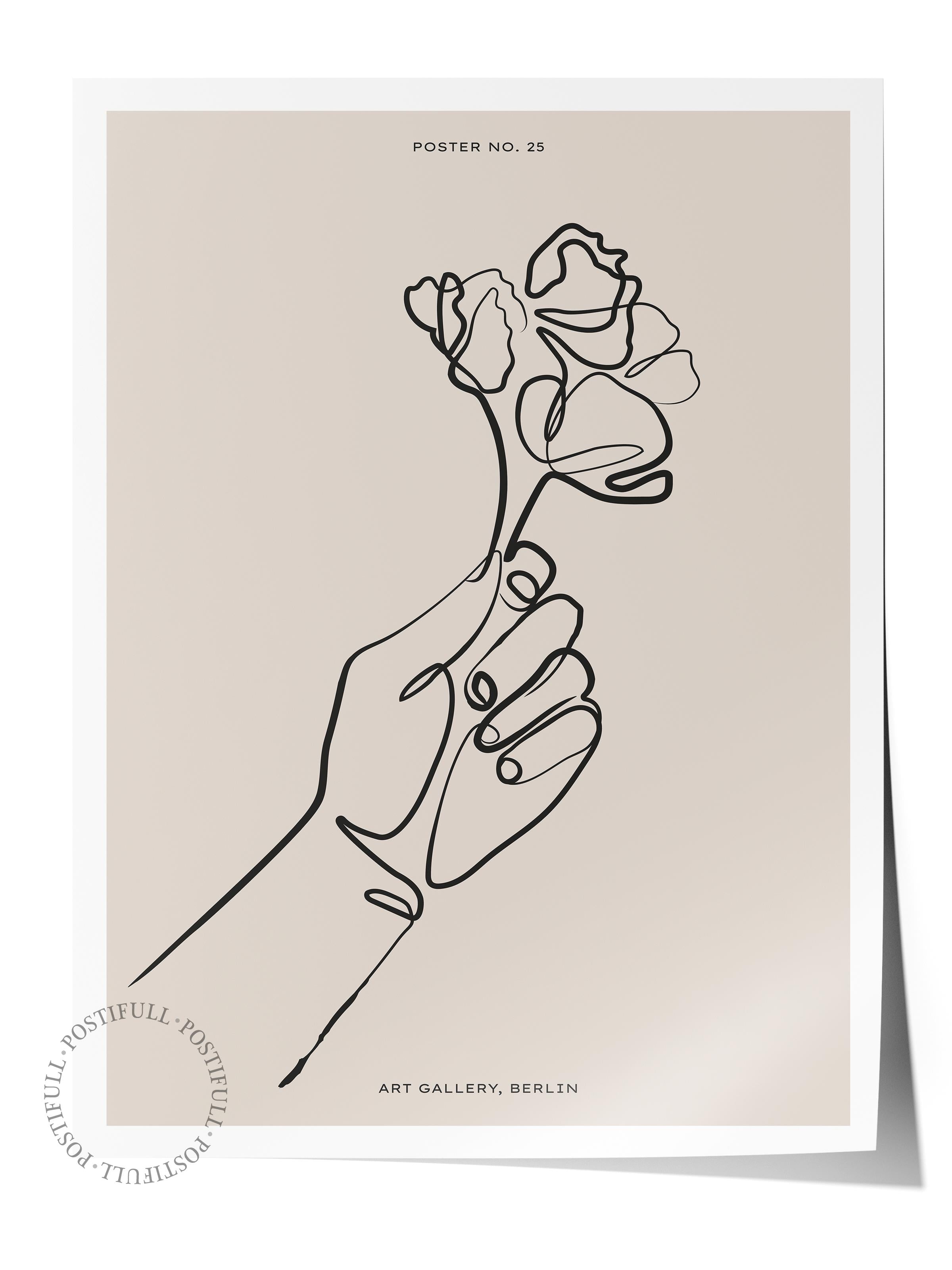 Minimal Temalı Duvar Posteri, Estetik Çerçevesiz Poster - Yatak Odası, Salon, Mutfak Duvar Dekoru