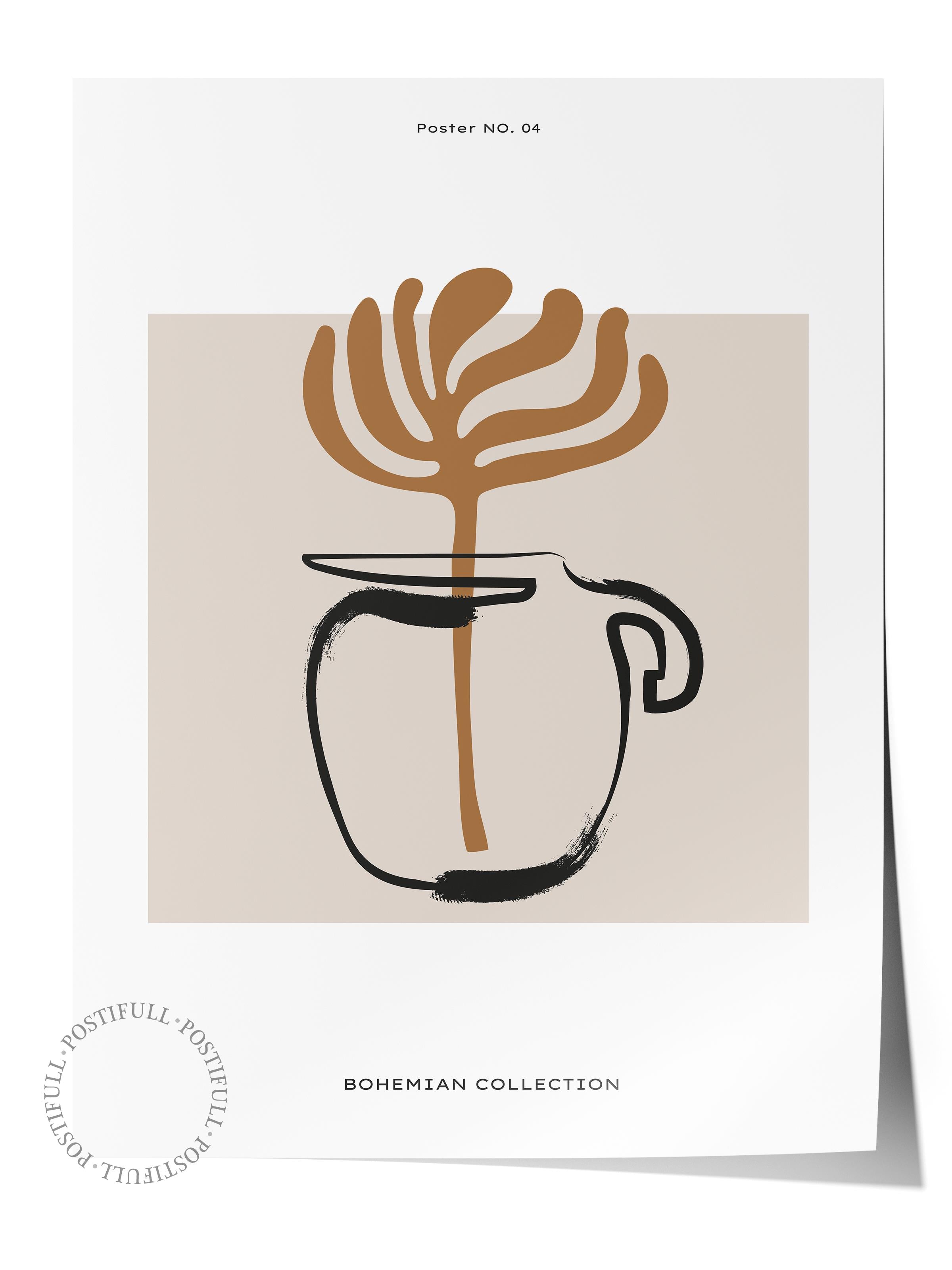 Minimal Temalı Duvar Posteri, Estetik Çerçevesiz Poster - Yatak Odası, Salon, Mutfak Duvar Dekoru