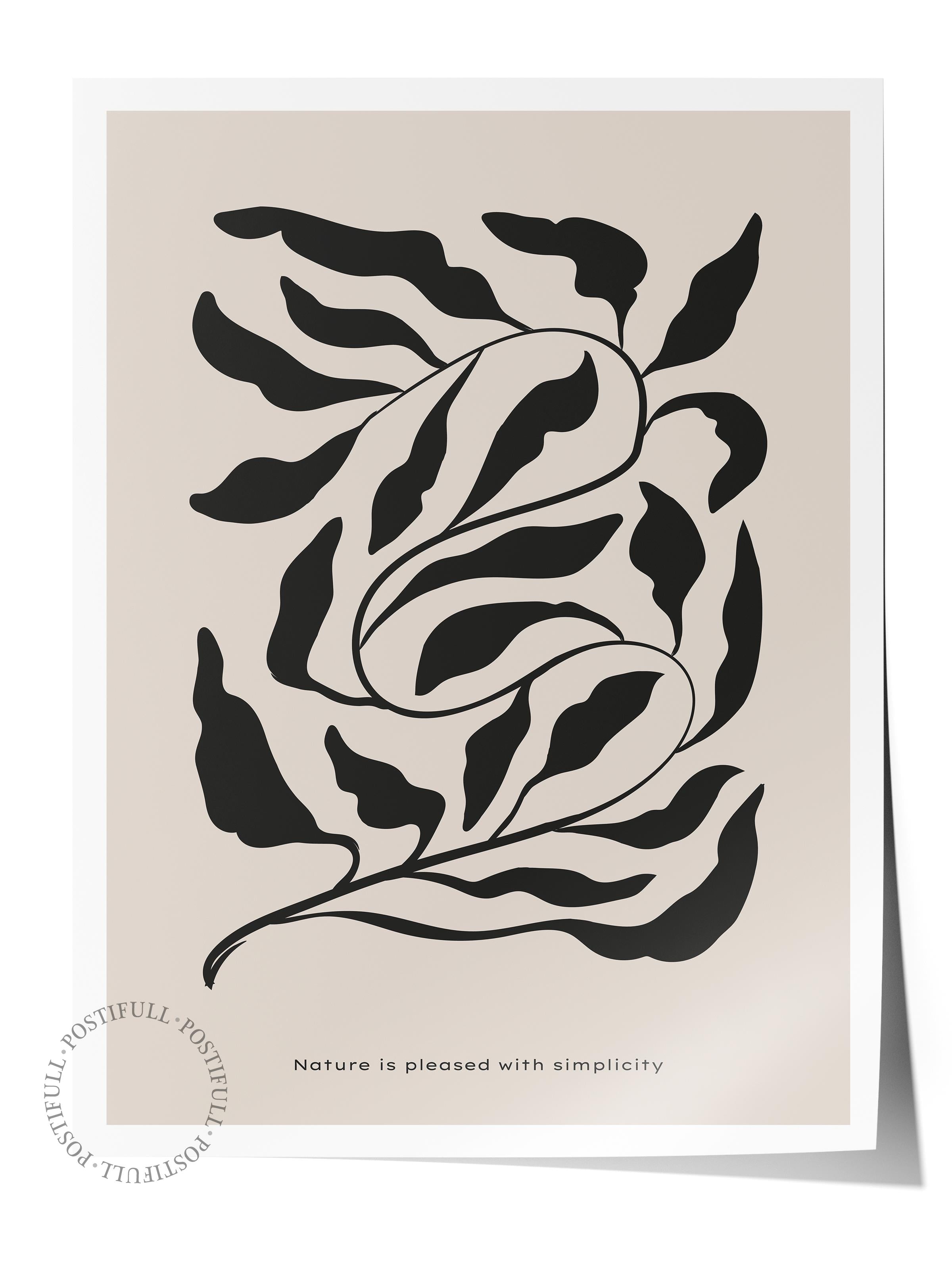 Minimal Temalı Duvar Posteri, Estetik Çerçevesiz Poster - Yatak Odası, Salon, Mutfak Duvar Dekoru
