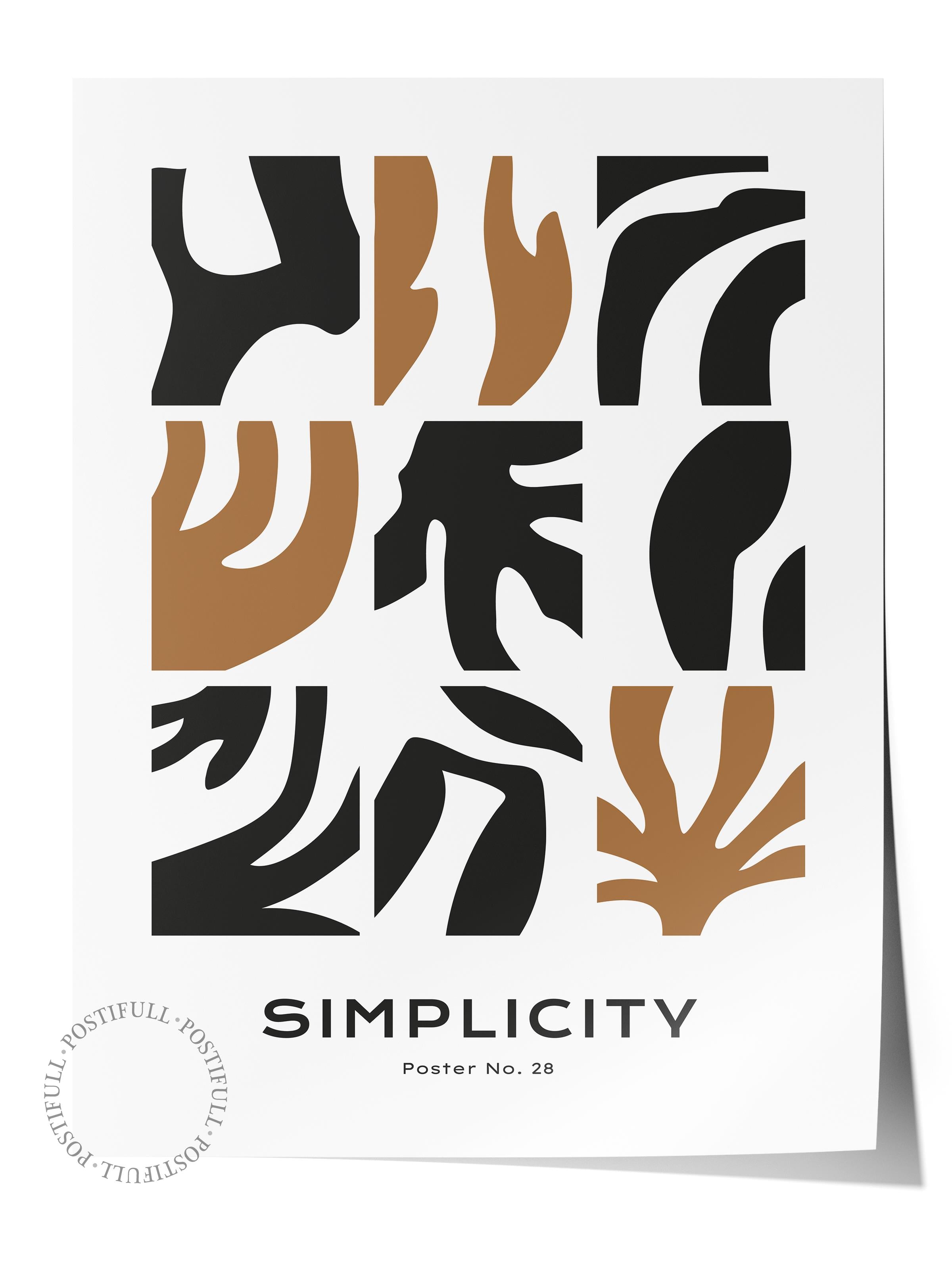 Minimal Temalı Duvar Posteri, Estetik Çerçevesiz Poster - Yatak Odası, Salon, Mutfak Duvar Dekoru