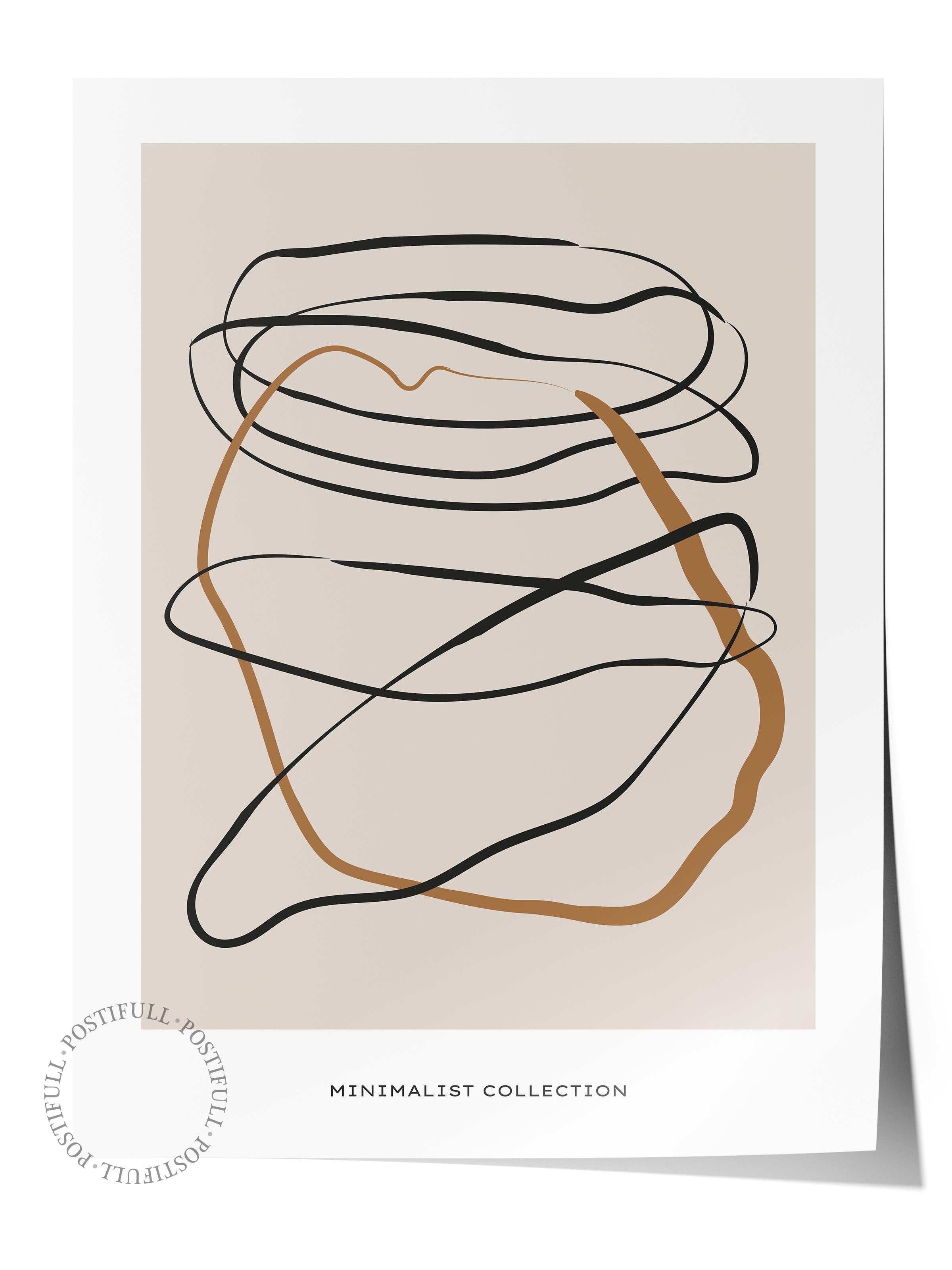 Minimal Temalı Duvar Posteri, Estetik Çerçevesiz Poster - Yatak Odası, Salon, Mutfak Duvar Dekoru