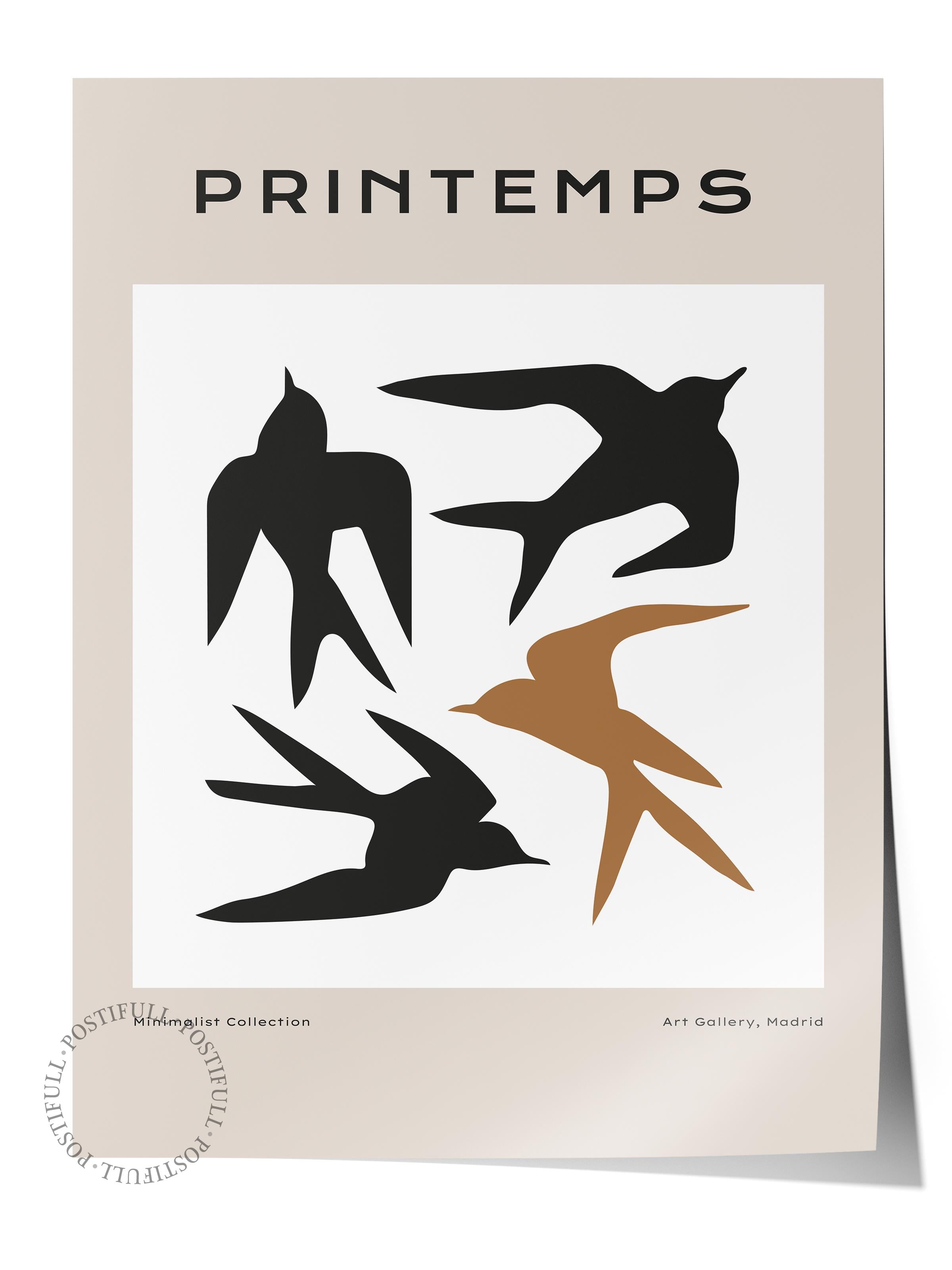 Minimal Temalı Duvar Posteri, Estetik Çerçevesiz Poster - Yatak Odası, Salon, Mutfak Duvar Dekoru