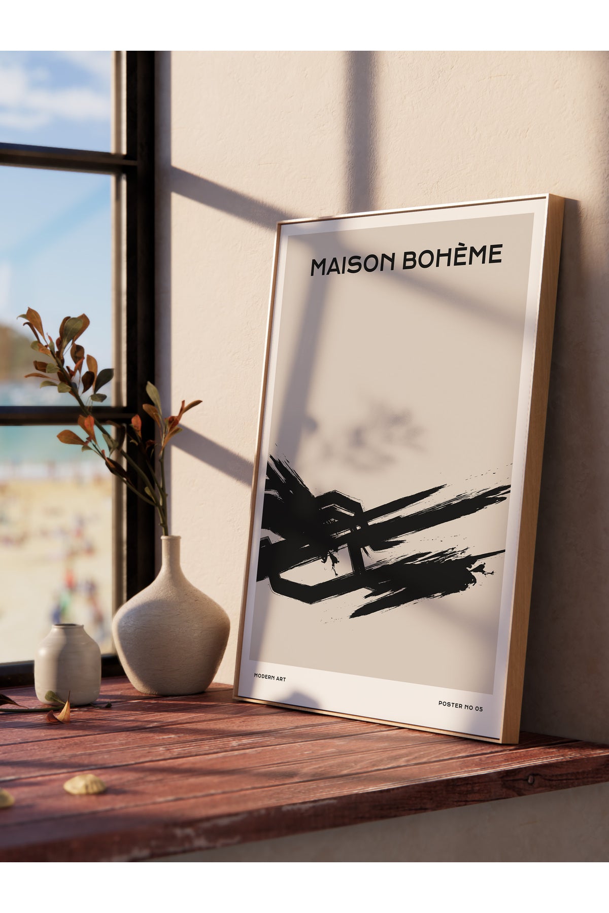 Minimal Temalı Duvar Posteri, Modern Çerçevesiz Poster - Yatak Odası, Salon, Mutfak Duvar Dekoru