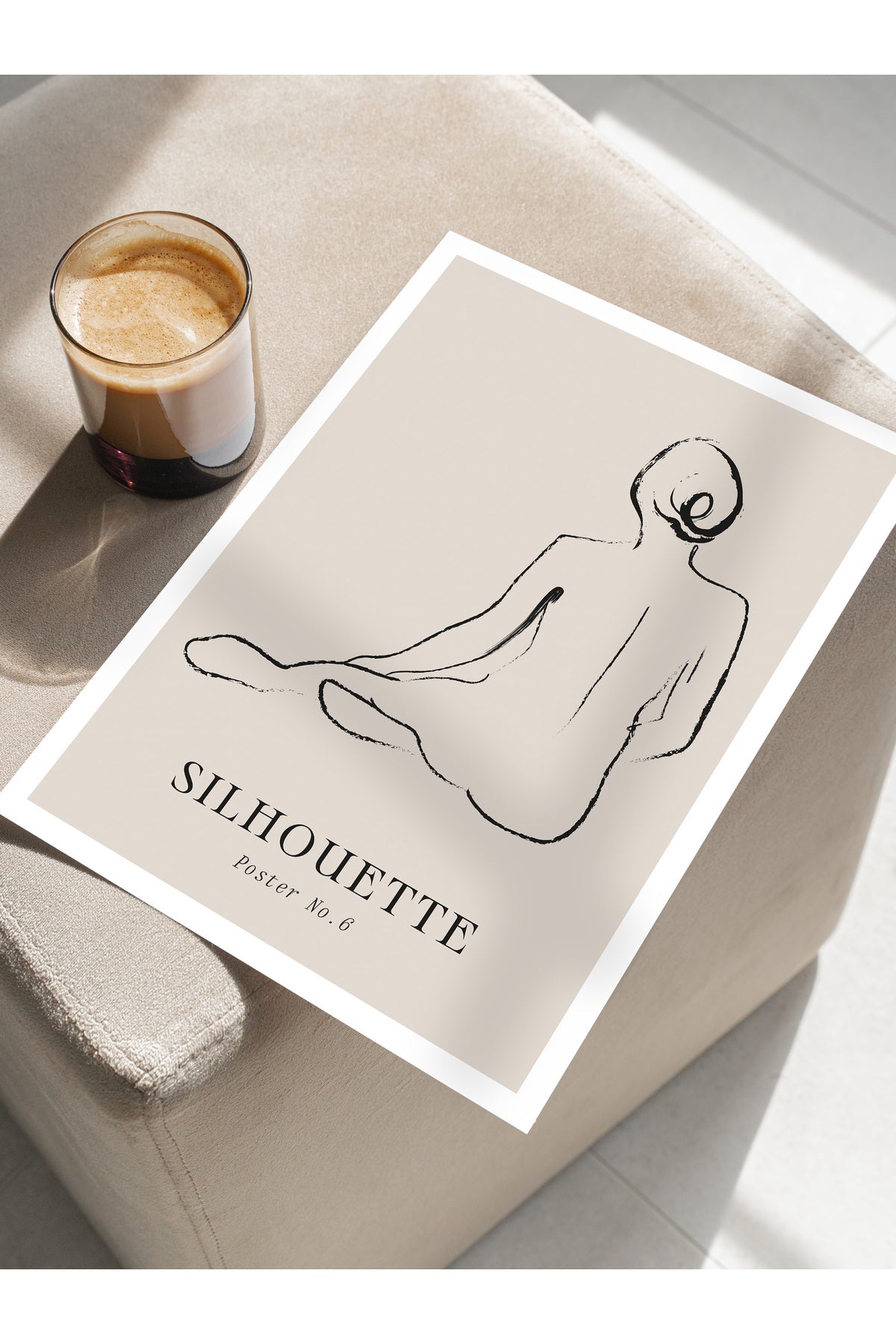 Minimal Temalı Duvar Posteri, Modern Çerçevesiz Poster - Yatak Odası, Salon, Mutfak Duvar Dekoru