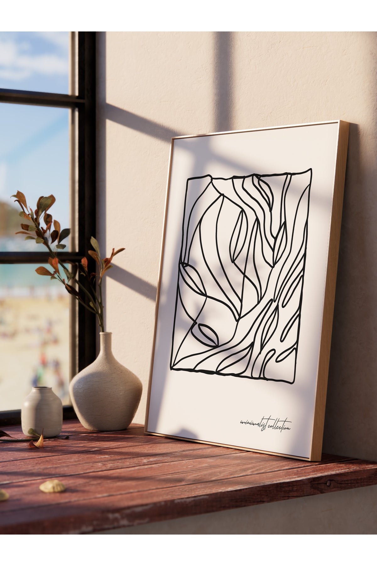 Minimal Temalı Duvar Posteri, Modern Çerçevesiz Poster - Yatak Odası, Salon, Mutfak Duvar Dekoru