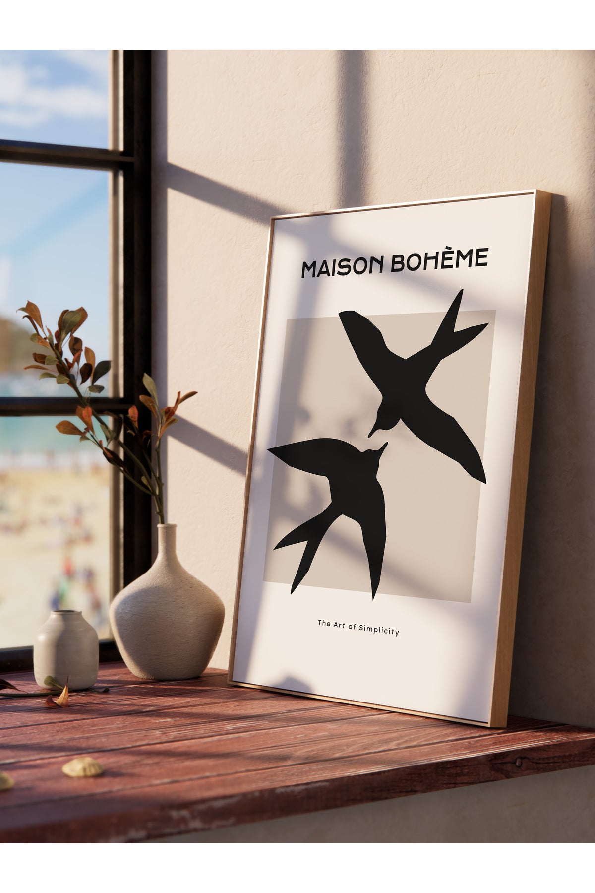 Minimal Temalı Duvar Posteri, Modern Çerçevesiz Poster - Yatak Odası, Salon, Mutfak Duvar Dekoru