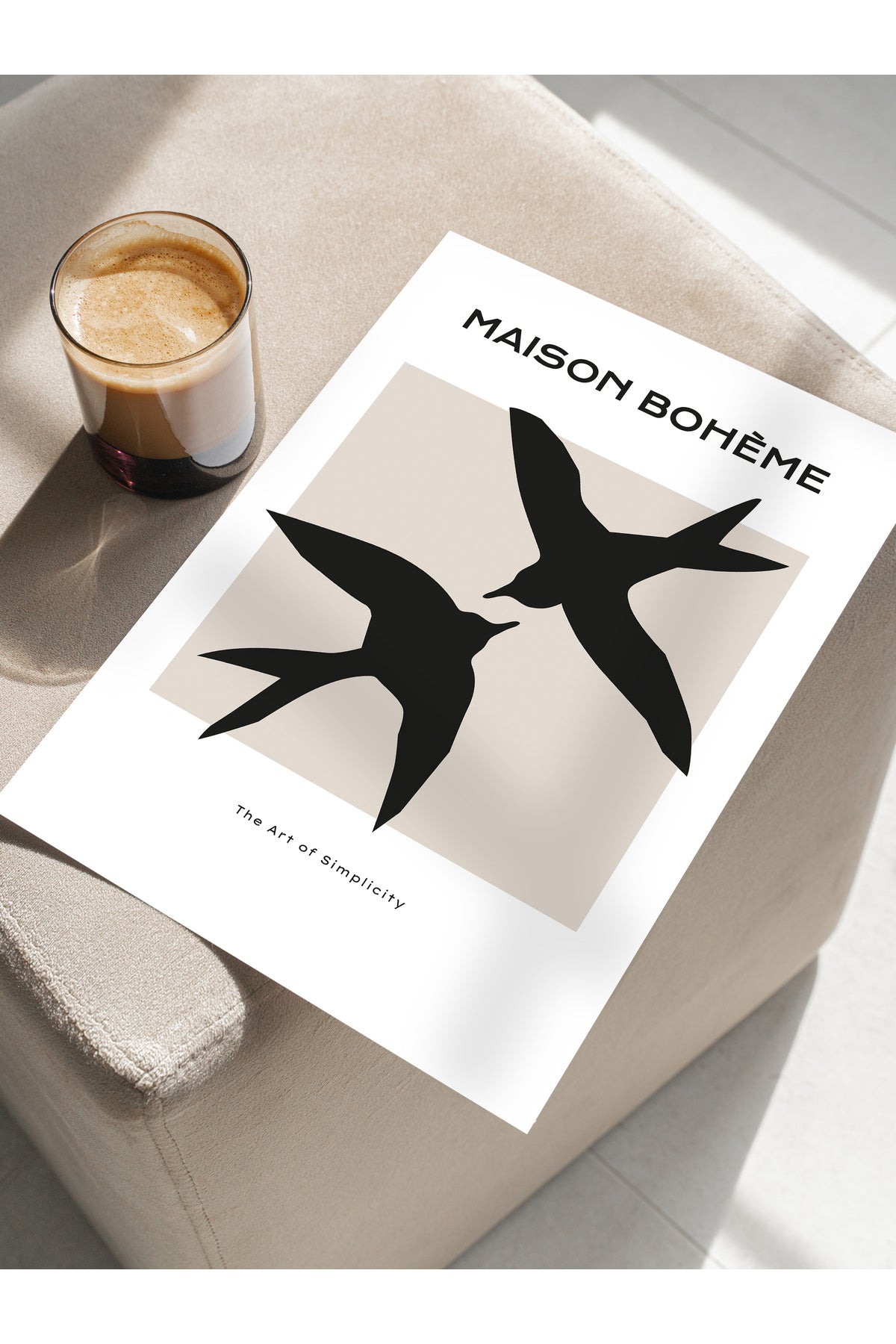 Minimal Temalı Duvar Posteri, Modern Çerçevesiz Poster - Yatak Odası, Salon, Mutfak Duvar Dekoru