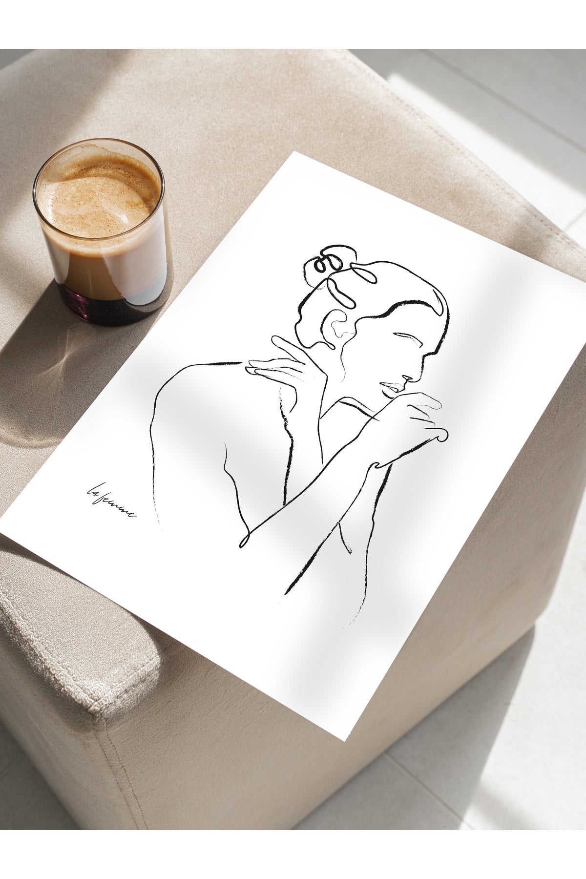 Minimal Temalı Duvar Posteri, Modern Çerçevesiz Poster - Yatak Odası, Salon, Mutfak Duvar Dekoru