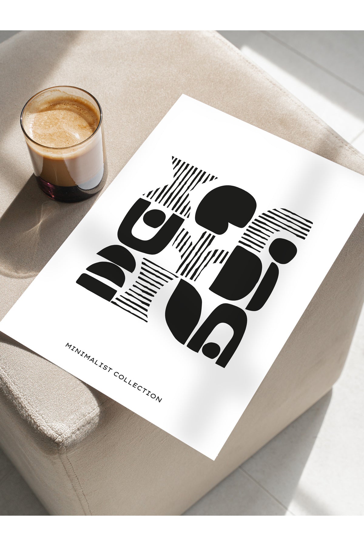 Minimal Temalı Duvar Posteri, Modern Çerçevesiz Poster - Yatak Odası, Salon, Mutfak Duvar Dekoru