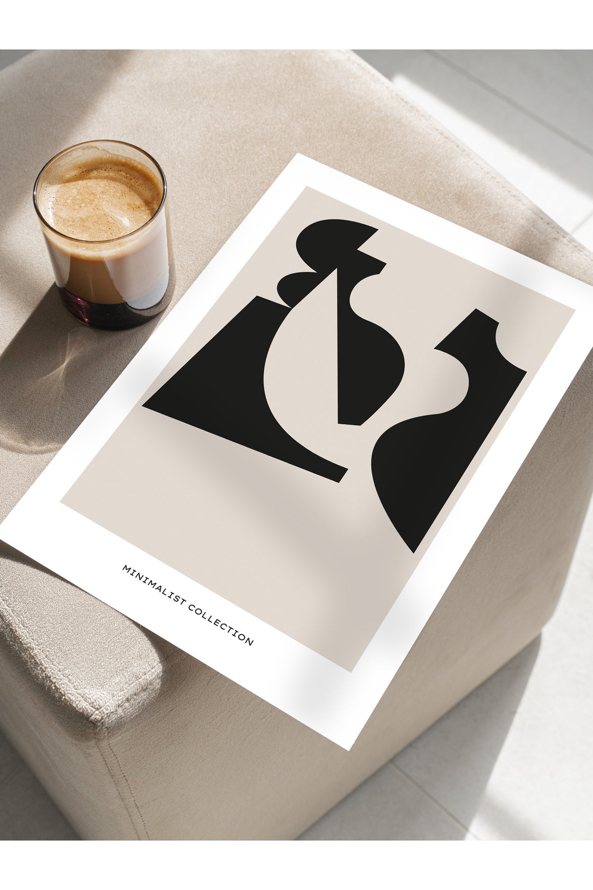Minimal Temalı Duvar Posteri, Modern Çerçevesiz Poster - Yatak Odası, Salon, Mutfak Duvar Dekoru