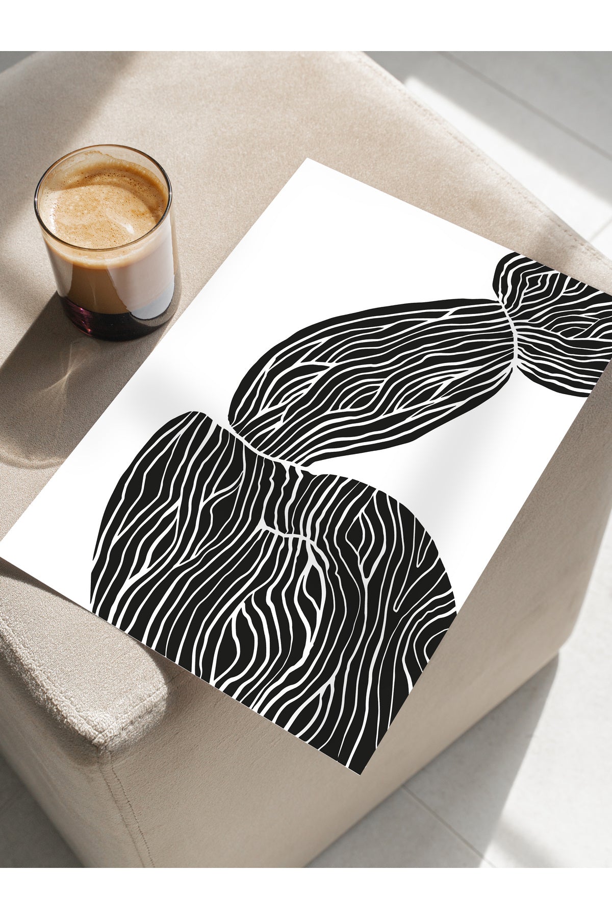 Minimal Temalı Duvar Posteri, Modern Çerçevesiz Poster - Yatak Odası, Salon, Mutfak Duvar Dekoru