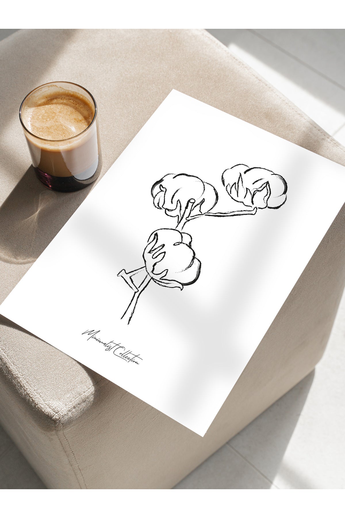 Minimal Temalı Duvar Posteri, Modern Çerçevesiz Poster - Yatak Odası, Salon, Mutfak Duvar Dekoru