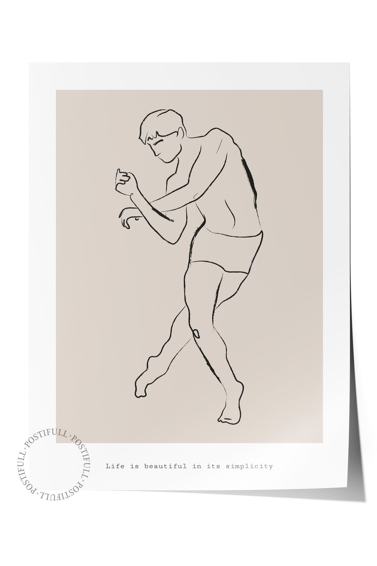 Minimal Temalı Duvar Posteri, Modern Çerçevesiz Poster - Yatak Odası, Salon, Mutfak Duvar Dekoru
