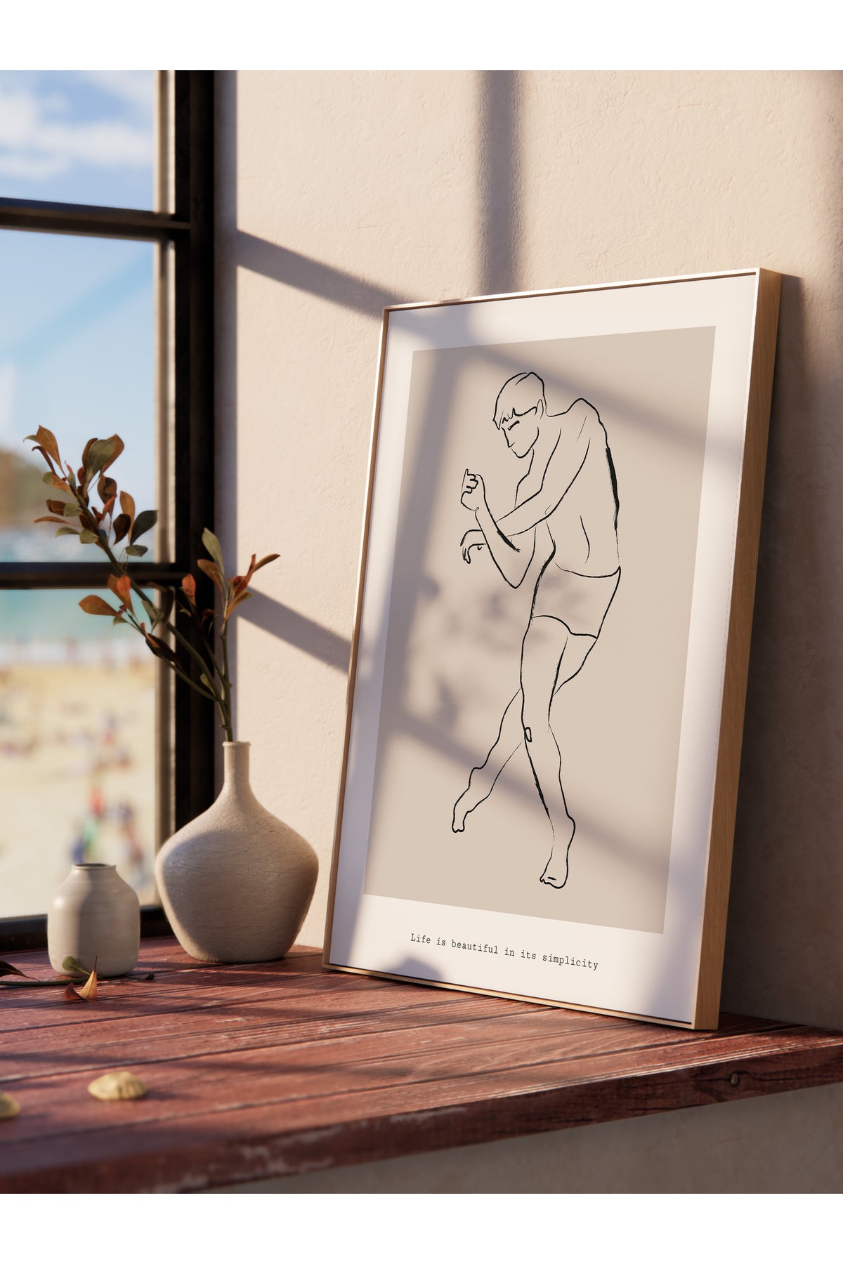 Minimal Temalı Duvar Posteri, Modern Çerçevesiz Poster - Yatak Odası, Salon, Mutfak Duvar Dekoru