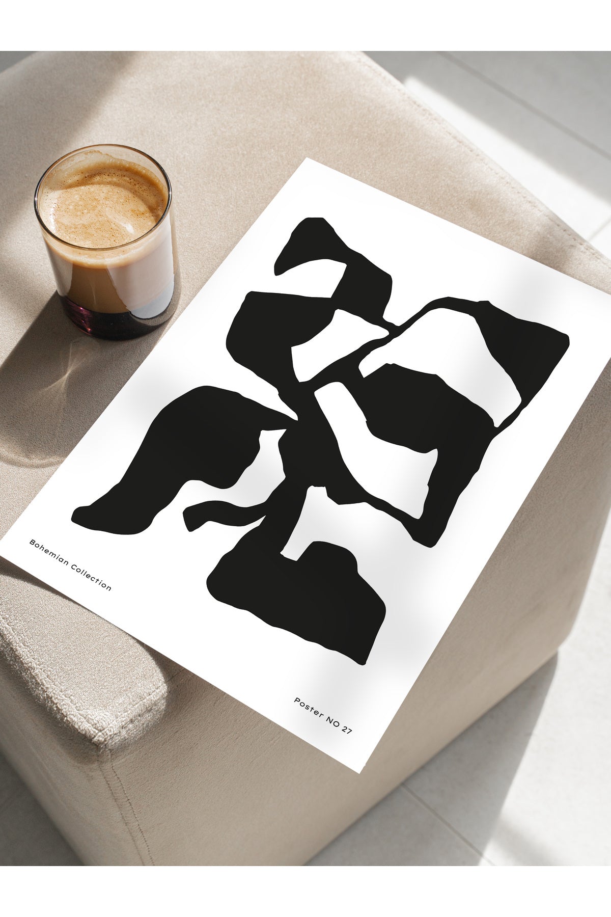 Minimal Temalı Duvar Posteri, Modern Çerçevesiz Poster - Yatak Odası, Salon, Mutfak Duvar Dekoru