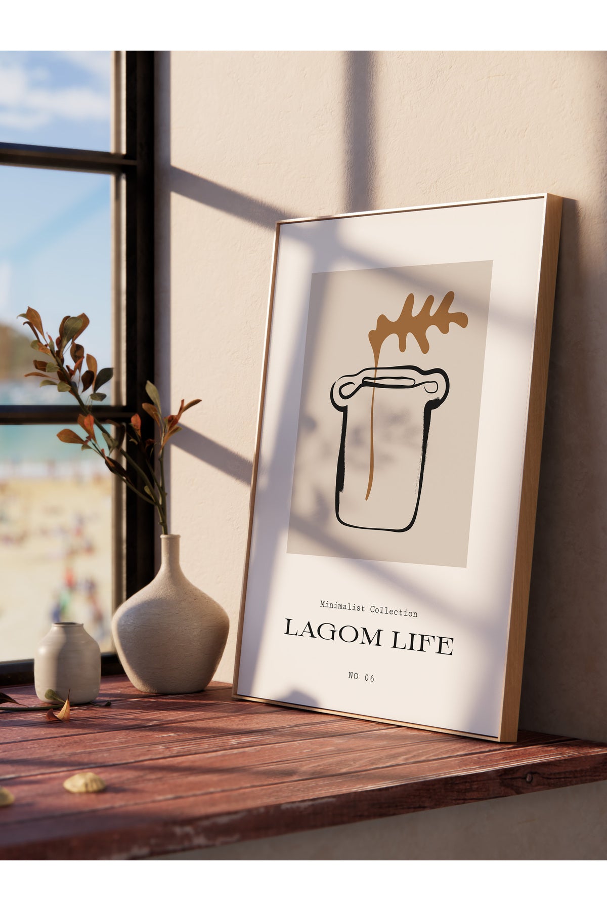 Minimal Temalı Duvar Posteri, Modern Çerçevesiz Poster - Yatak Odası, Salon, Mutfak Duvar Dekoru