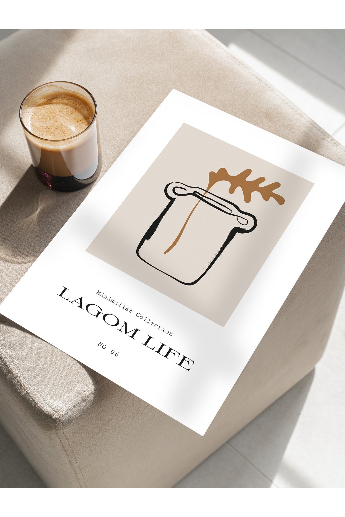 Minimal Temalı Duvar Posteri, Modern Çerçevesiz Poster - Yatak Odası, Salon, Mutfak Duvar Dekoru