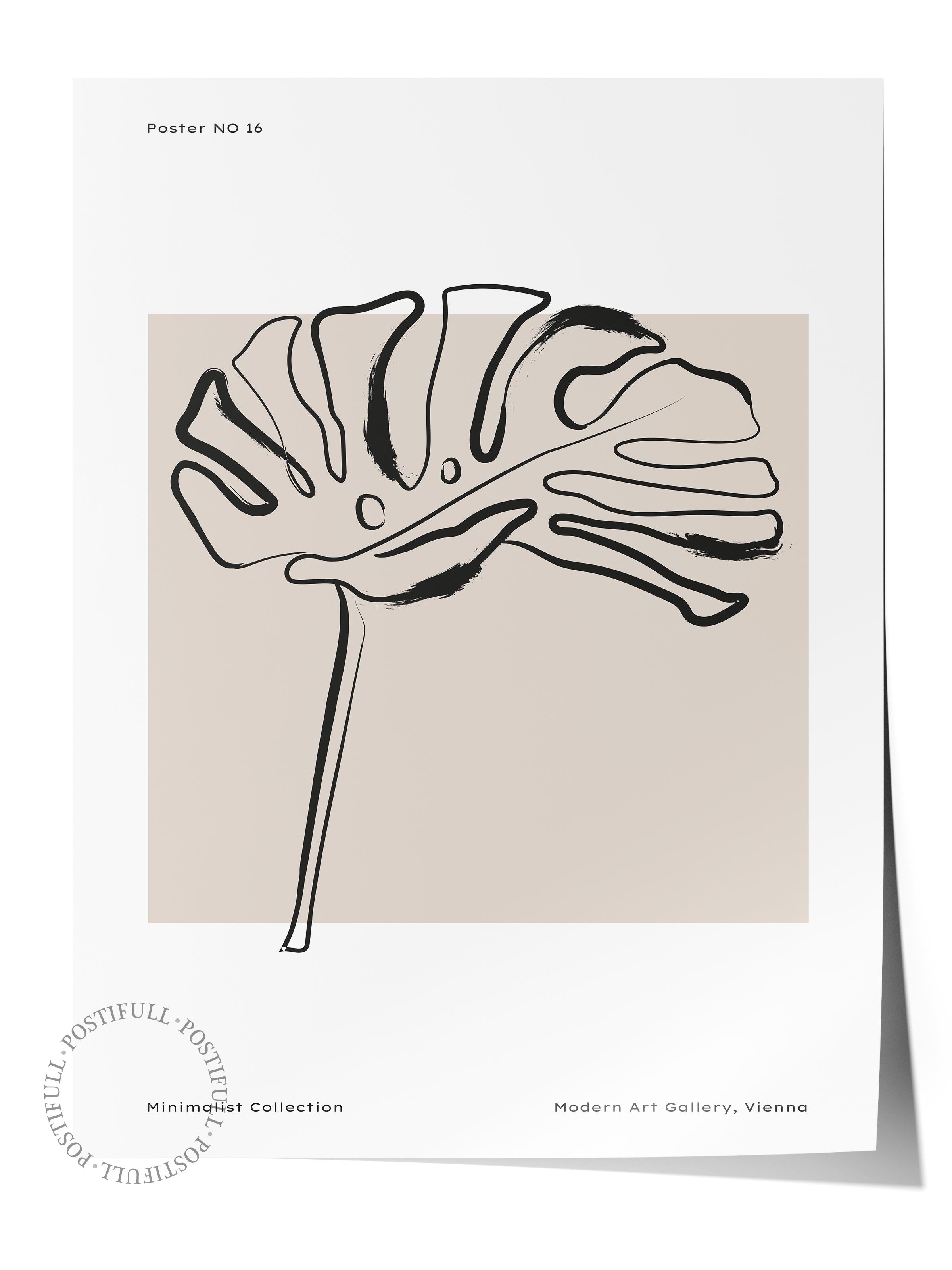 Minimal Temalı Duvar Posteri, Modern Çerçevesiz Poster - Yatak Odası, Salon, Mutfak Duvar Dekoru