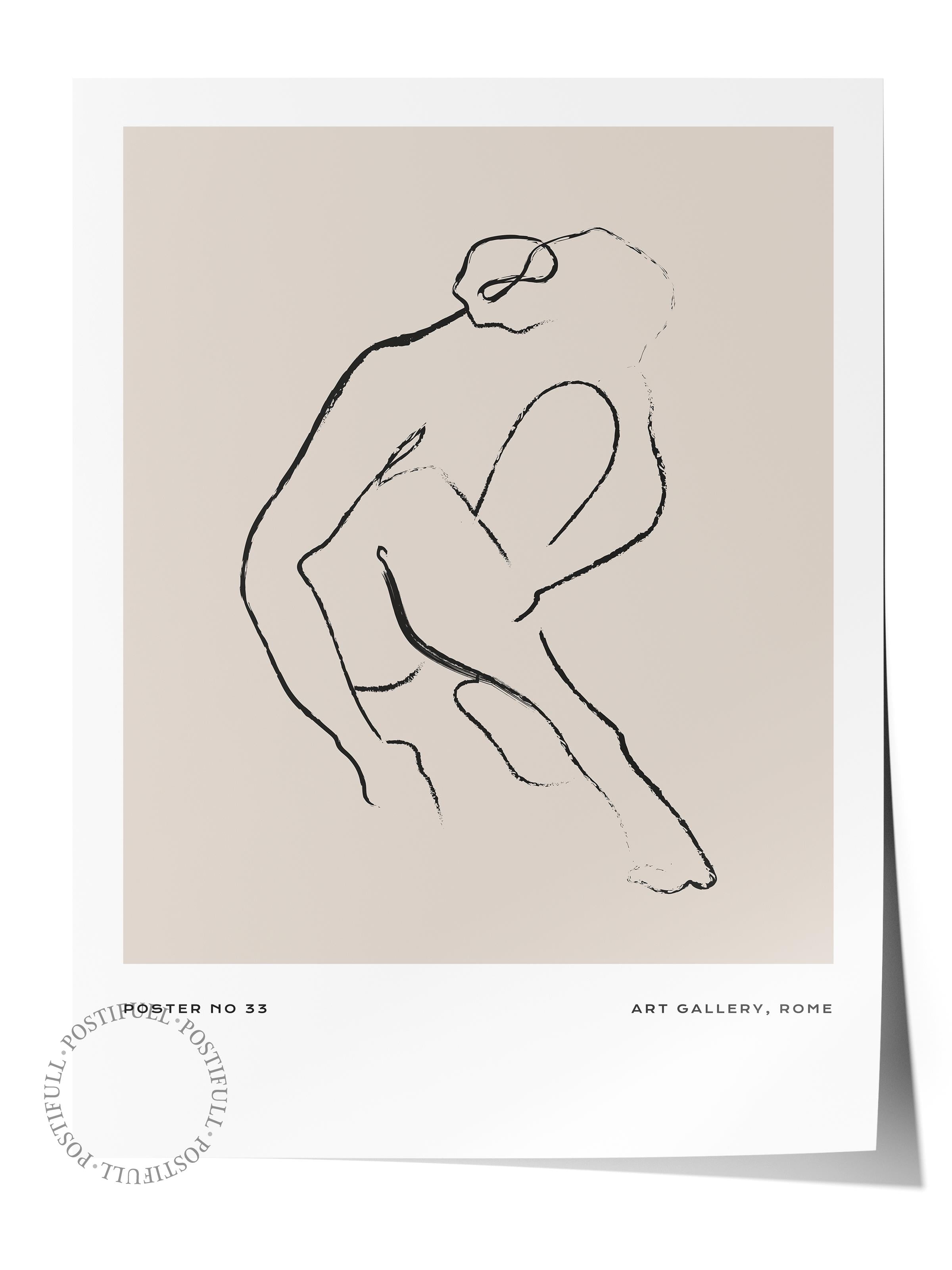 Minimal Temalı Duvar Posteri, Modern Çerçevesiz Poster - Yatak Odası, Salon, Mutfak Duvar Dekoru