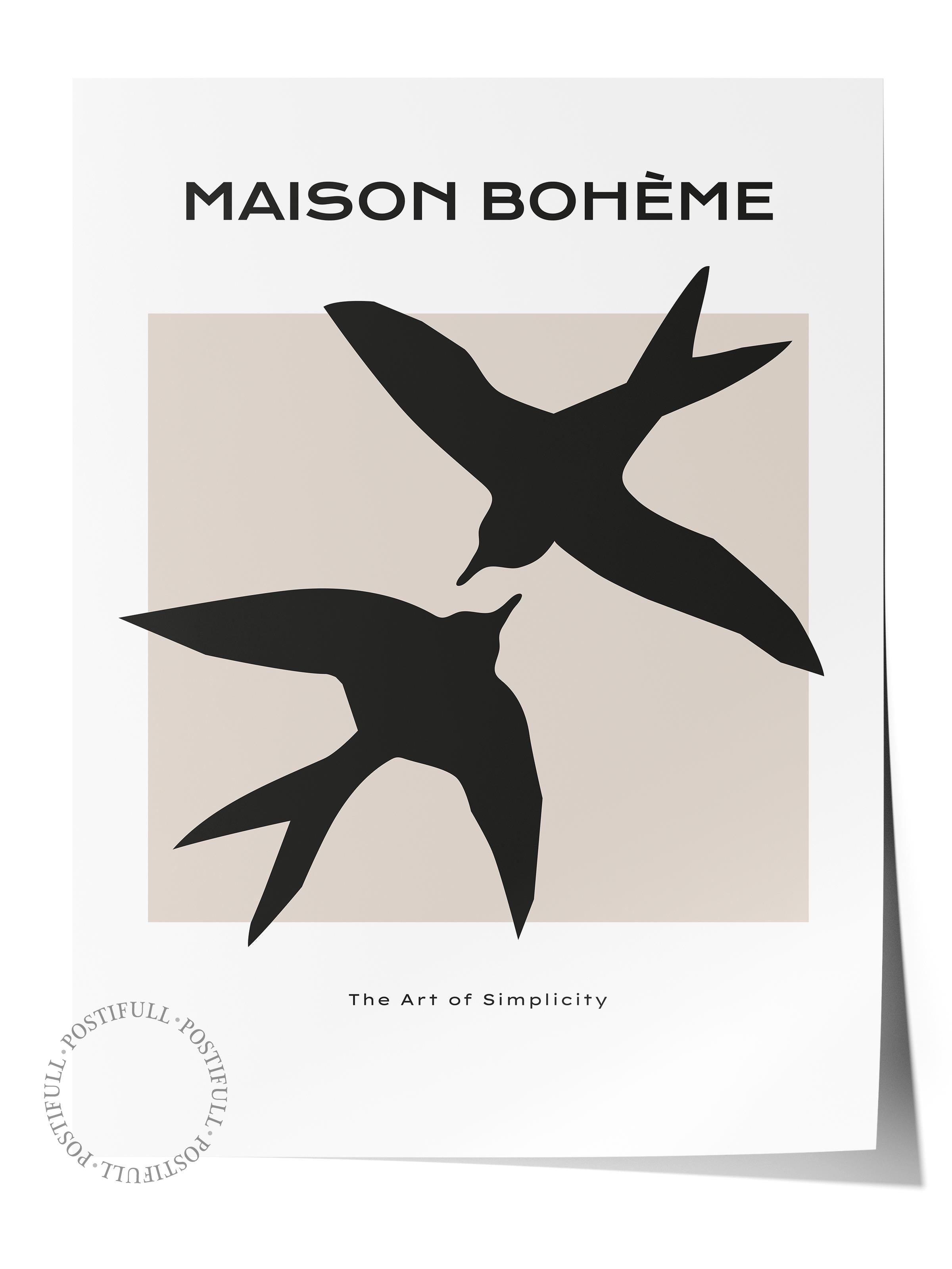 Minimal Temalı Duvar Posteri, Modern Çerçevesiz Poster - Yatak Odası, Salon, Mutfak Duvar Dekoru