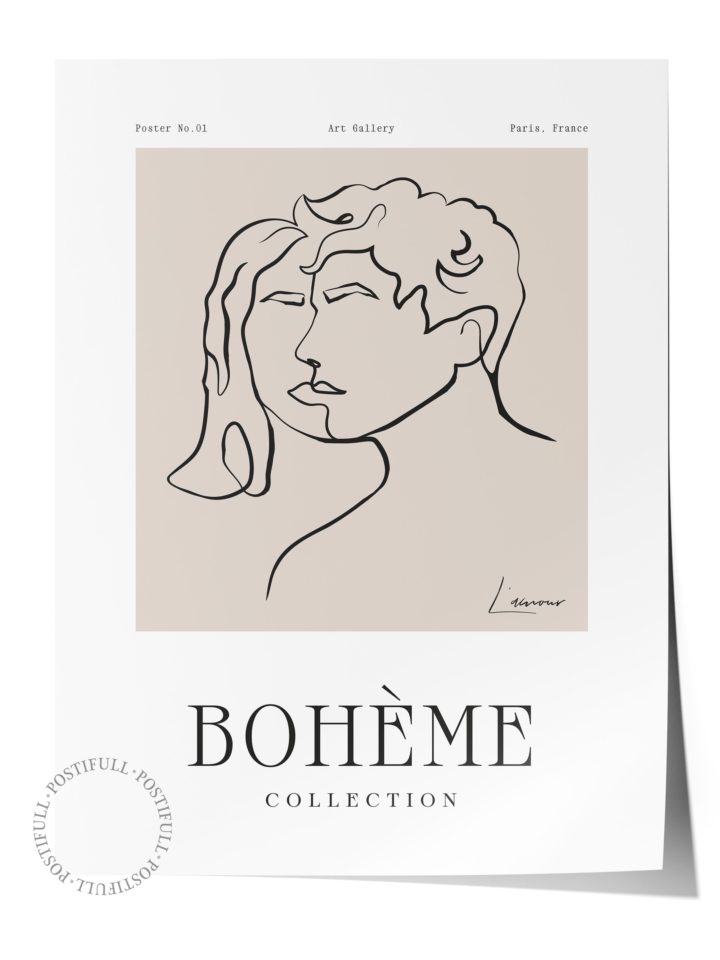 Minimal Temalı Duvar Posteri, Modern Çerçevesiz Poster - Yatak Odası, Salon, Mutfak Duvar Dekoru
