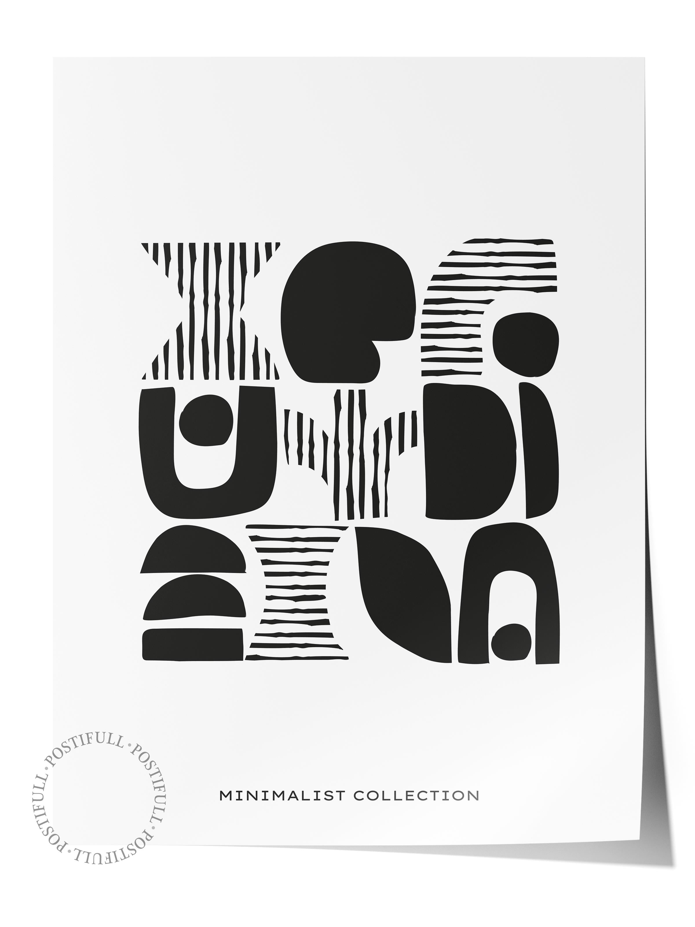 Minimal Temalı Duvar Posteri, Modern Çerçevesiz Poster - Yatak Odası, Salon, Mutfak Duvar Dekoru