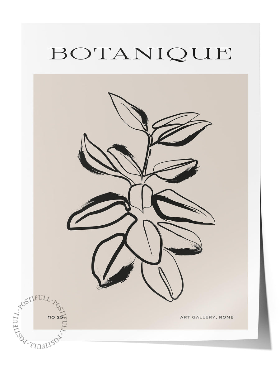 Farklı Tonlarda BOTANIQUE İskandinav Çerçevesiz Poster