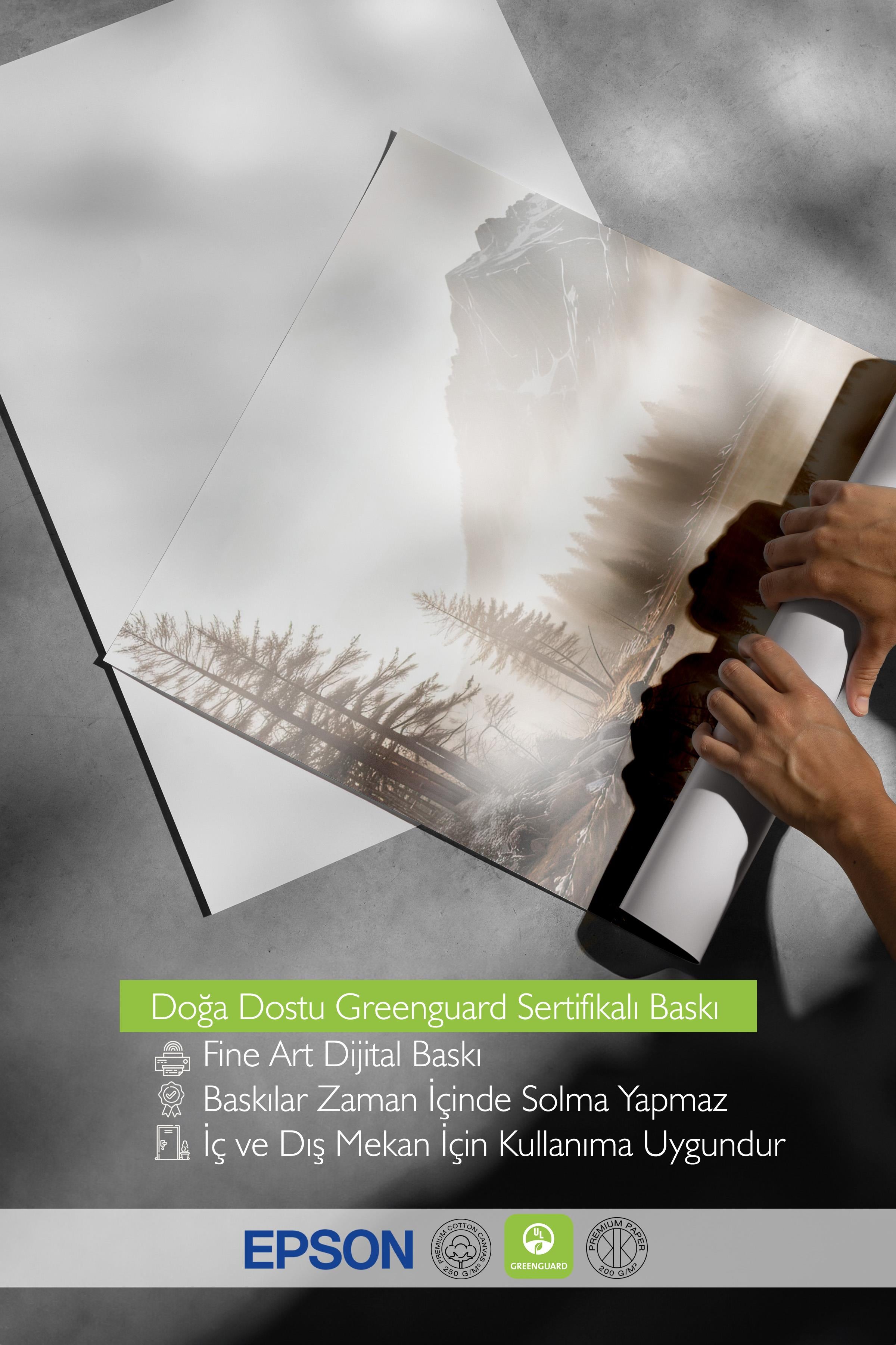 Misty Sunrise Poster, Çerçevesiz Duvar Posteri, Dikey Duvar Tablosu Comfort Serisi NO:108295