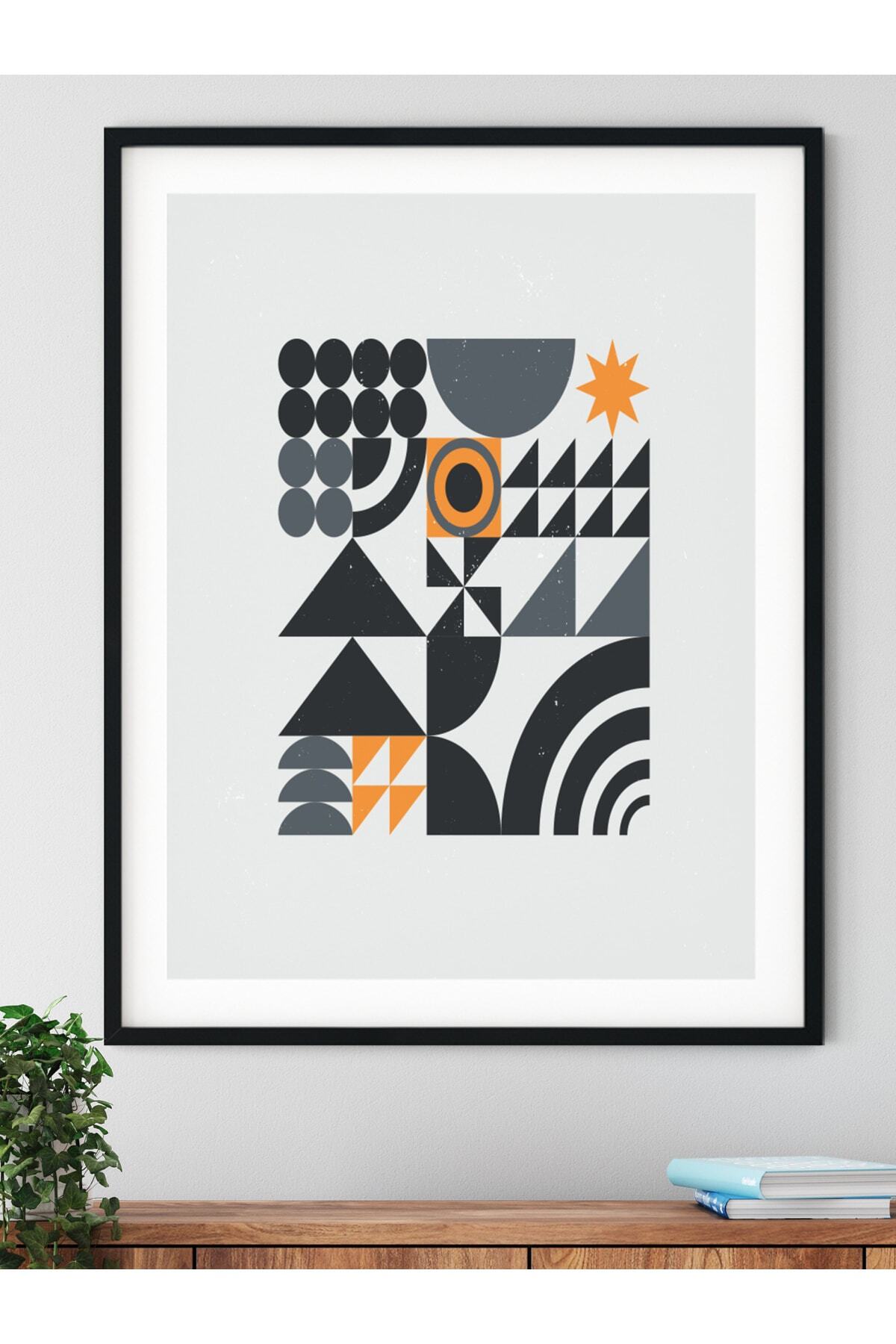 Modern Bauhaus Ve Estetik Duvar Tablosu, Çerçevesiz Poster, Salon, Mutfak Ve Ofis Duvar Dekoru