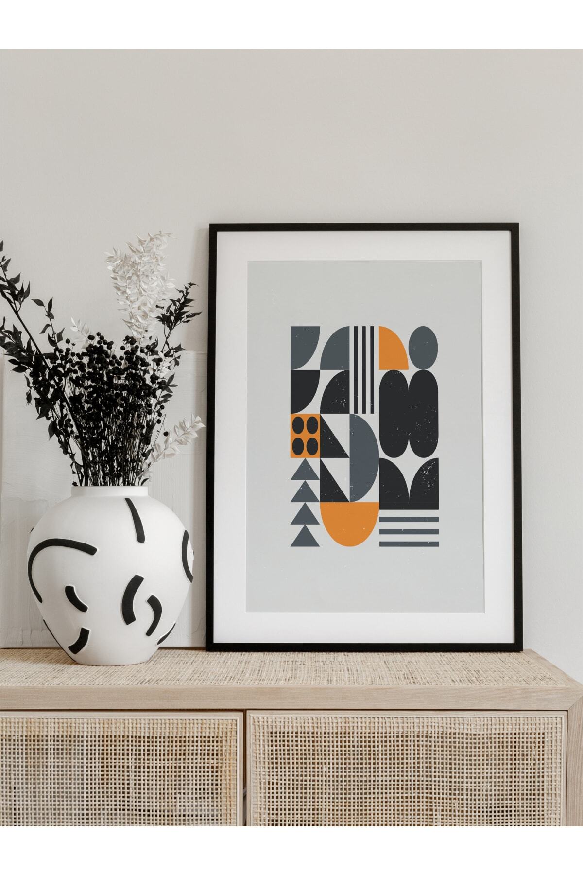 Modern Bauhaus Ve Estetik Duvar Tablosu, Çerçevesiz Poster, Salon, Mutfak Ve Ofis Duvar Dekoru