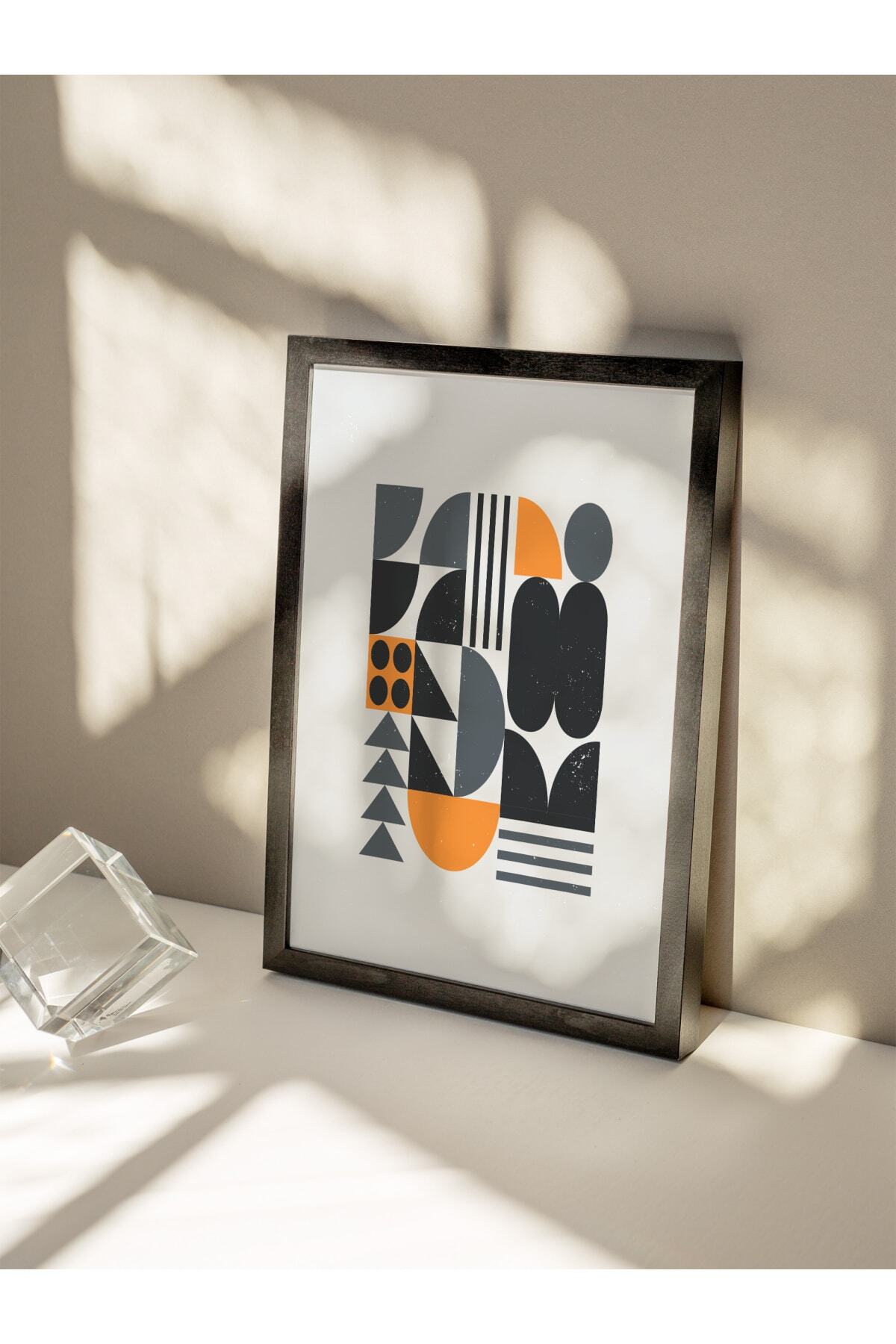Modern Bauhaus Ve Estetik Duvar Tablosu, Çerçevesiz Poster, Salon, Mutfak Ve Ofis Duvar Dekoru