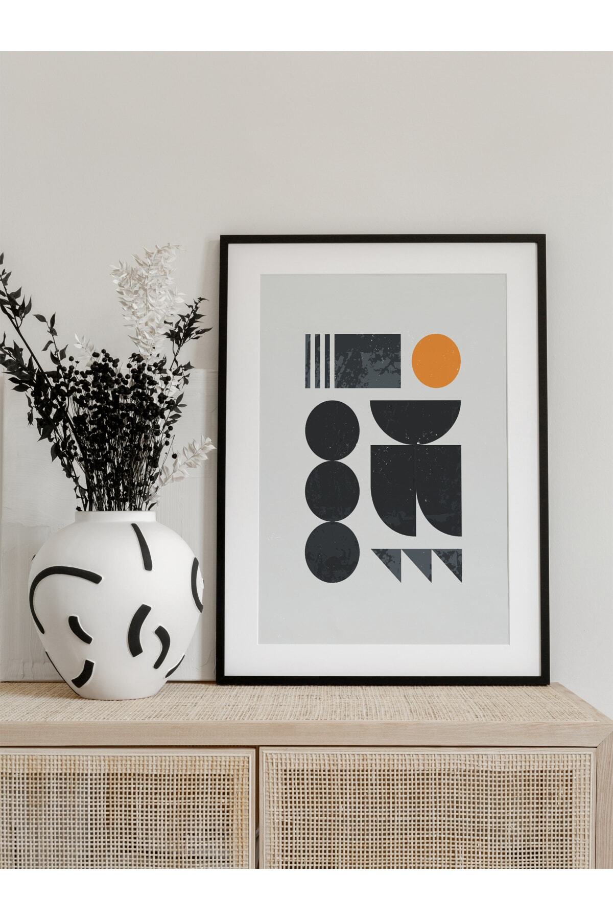 Modern Bauhaus Ve Estetik Duvar Tablosu, Çerçevesiz Poster, Salon, Mutfak Ve Ofis Duvar Dekoru
