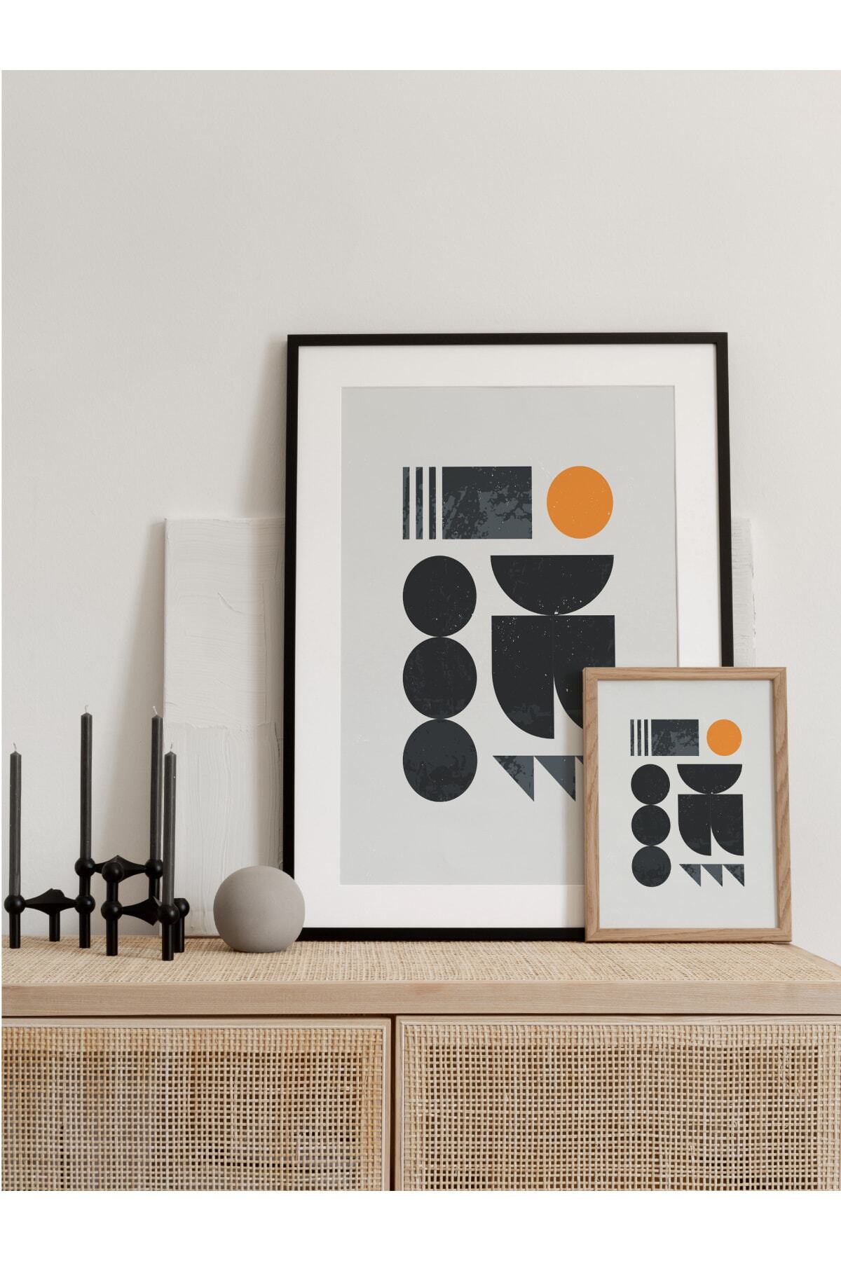 Modern Bauhaus Ve Estetik Duvar Tablosu, Çerçevesiz Poster, Salon, Mutfak Ve Ofis Duvar Dekoru