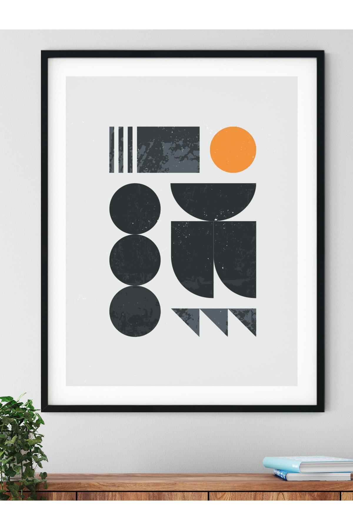 Modern Bauhaus Ve Estetik Duvar Tablosu, Çerçevesiz Poster, Salon, Mutfak Ve Ofis Duvar Dekoru
