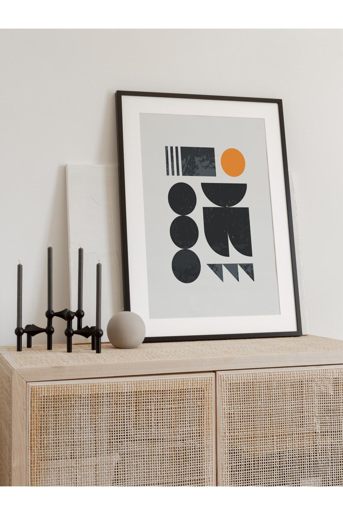 Modern Bauhaus Ve Estetik Duvar Tablosu, Çerçevesiz Poster, Salon, Mutfak Ve Ofis Duvar Dekoru