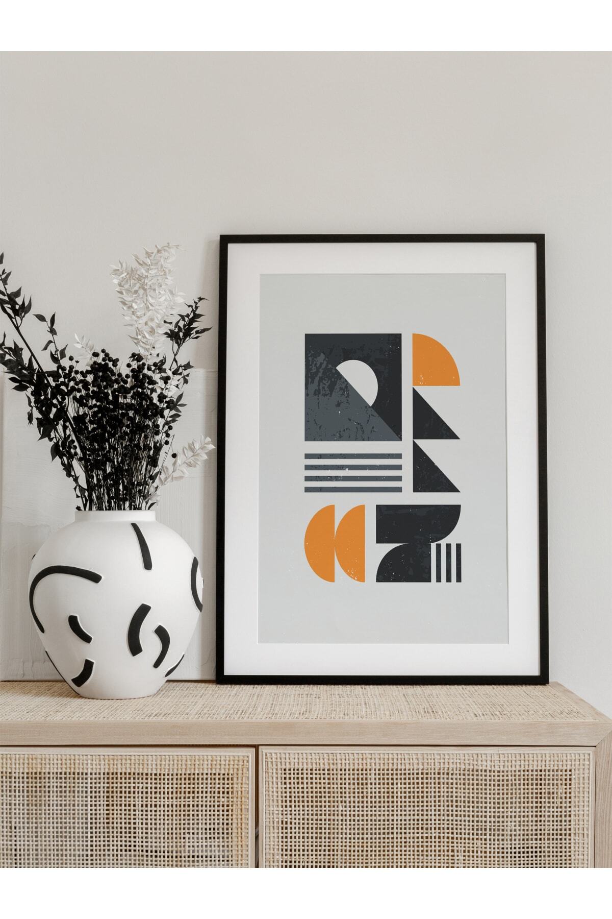 Modern Bauhaus Ve Estetik Duvar Tablosu, Çerçevesiz Poster, Salon, Mutfak Ve Ofis Duvar Dekoru