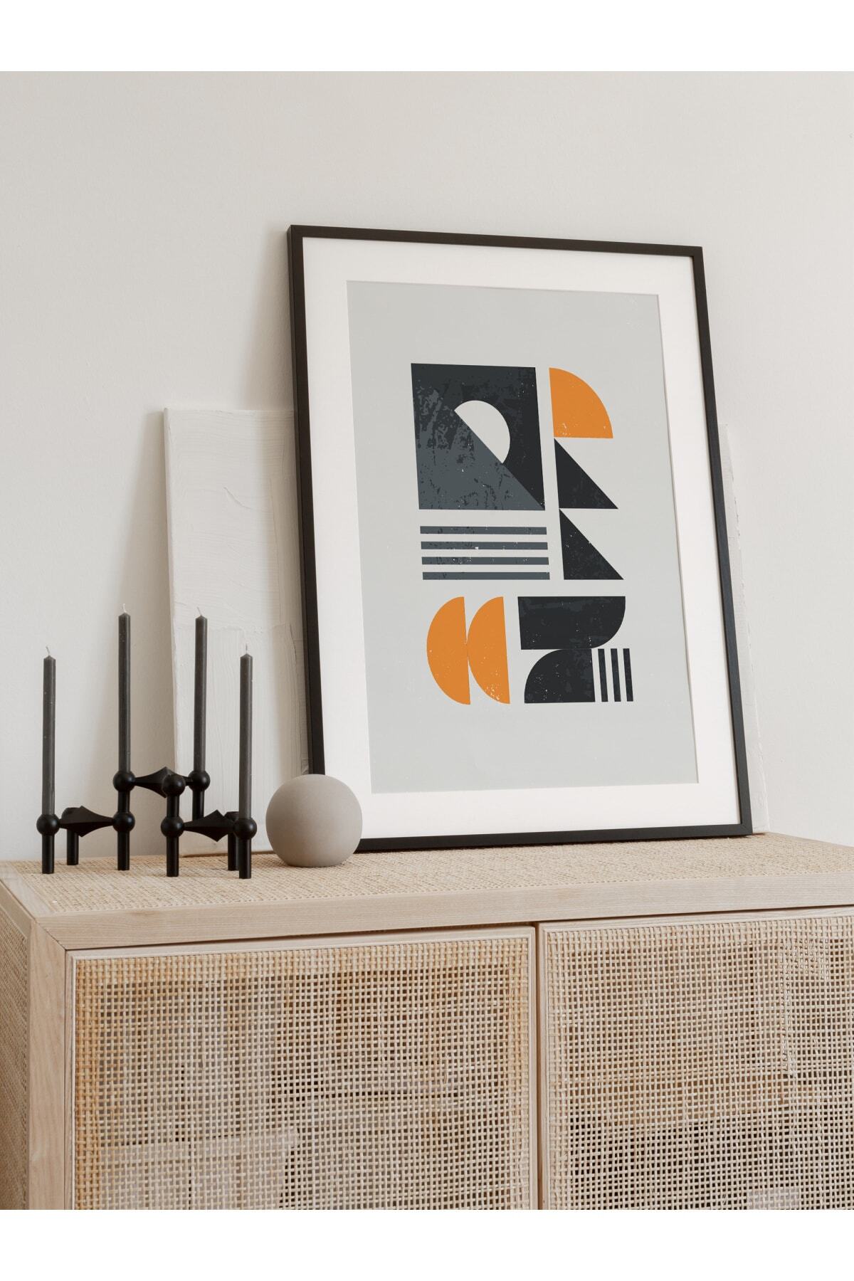 Modern Bauhaus Ve Estetik Duvar Tablosu, Çerçevesiz Poster, Salon, Mutfak Ve Ofis Duvar Dekoru