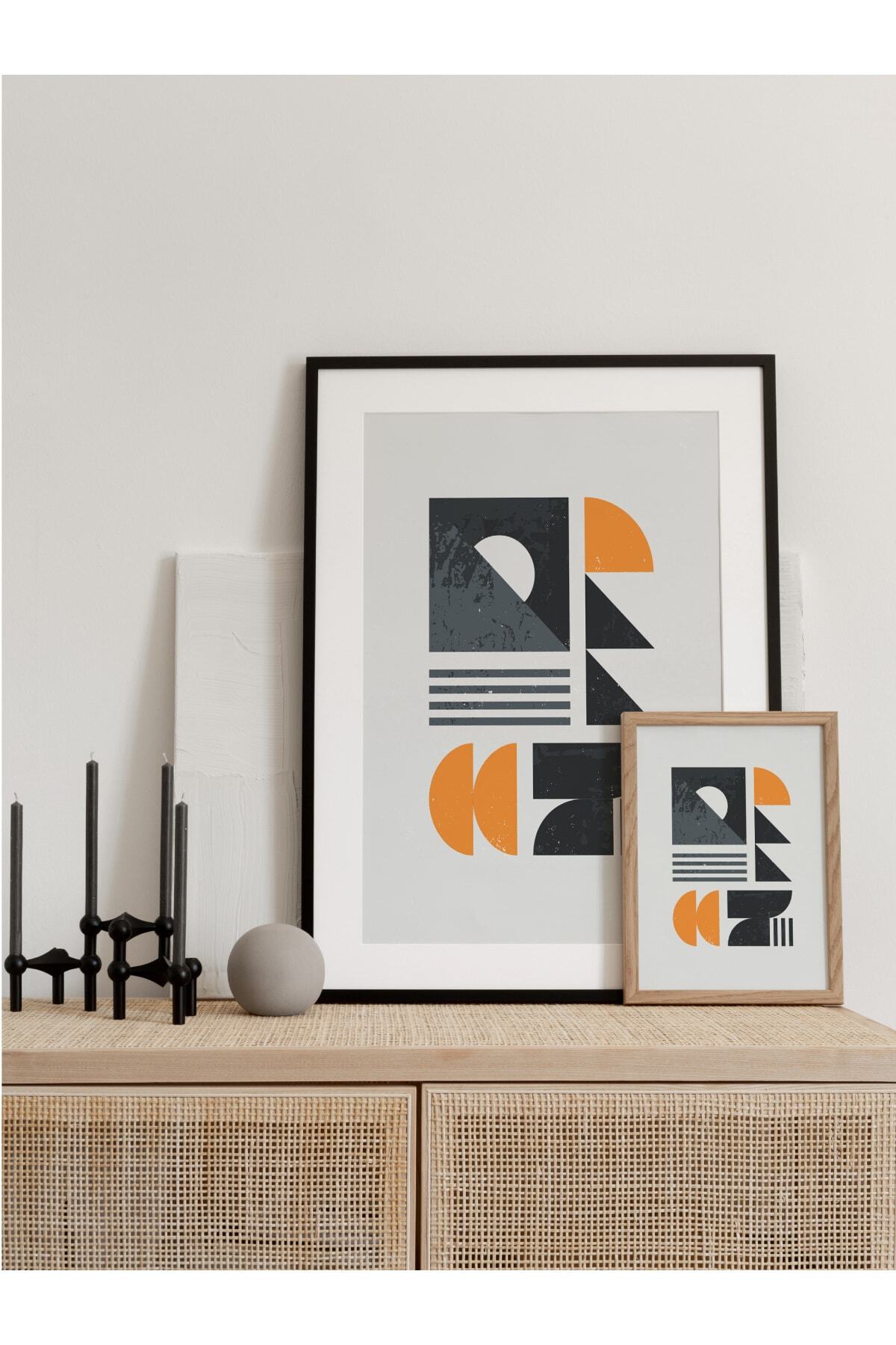 Modern Bauhaus Ve Estetik Duvar Tablosu, Çerçevesiz Poster, Salon, Mutfak Ve Ofis Duvar Dekoru
