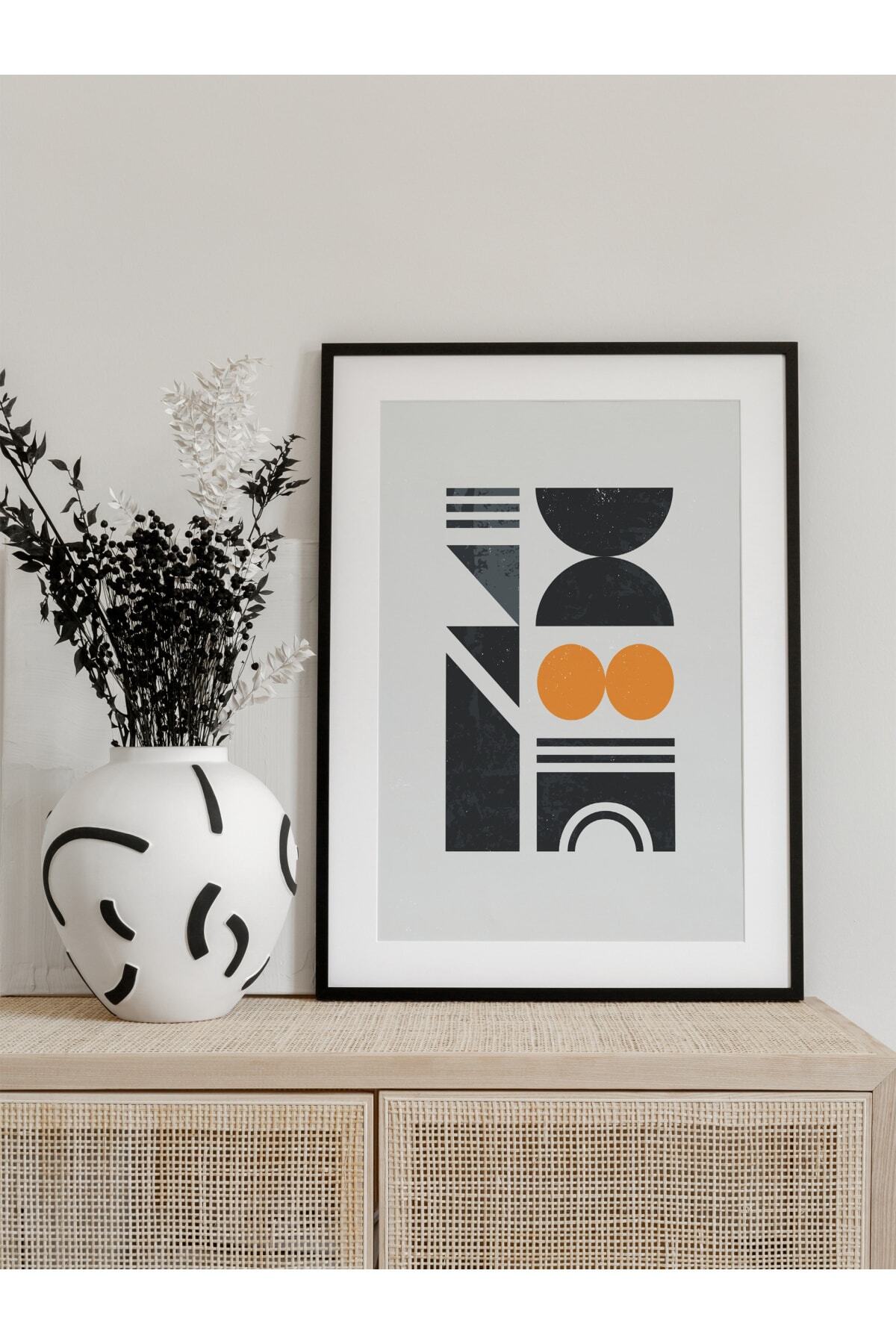 Modern Bauhaus Ve Estetik Duvar Tablosu, Çerçevesiz Poster, Salon, Mutfak Ve Ofis Duvar Dekoru
