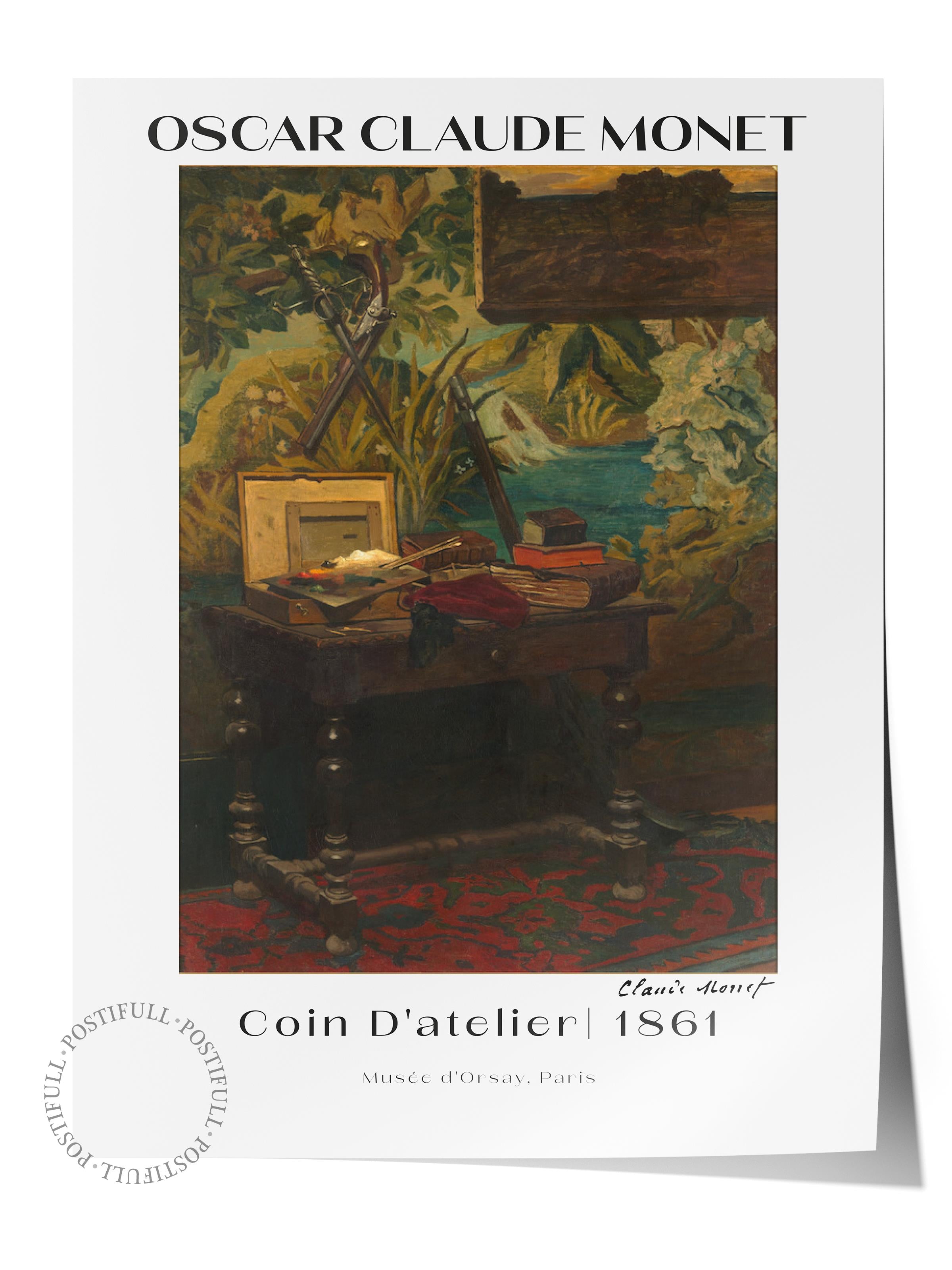 Monet Duvar Posteri - Duvar Dekoru - Sanat Serisi Posterleri - Kalın Kuşe Kağıt - Çerçevesiz