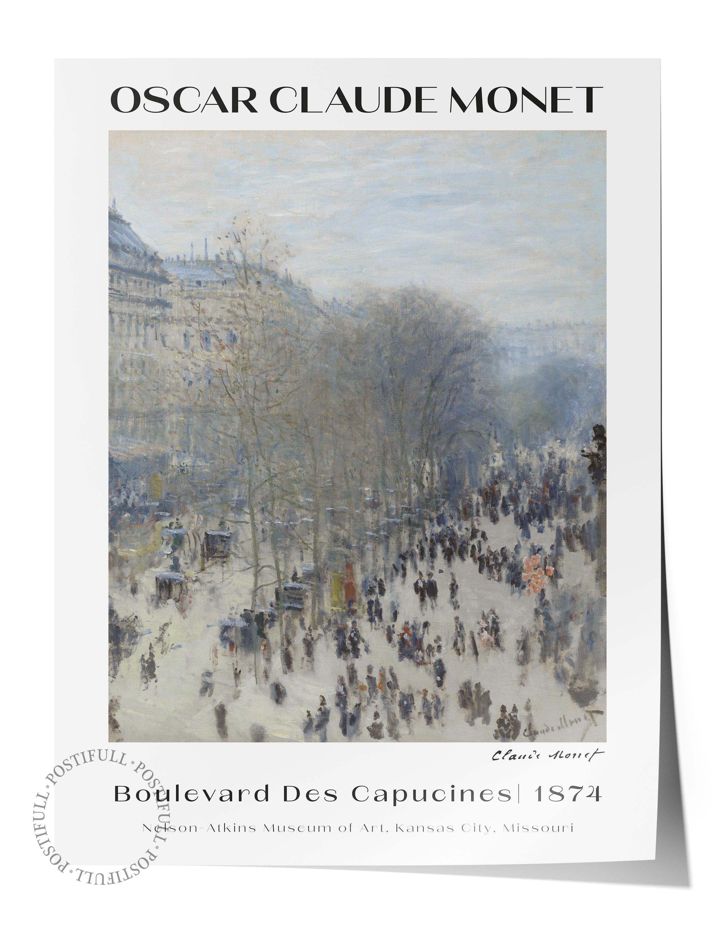 Monet Duvar Posteri - Duvar Dekoru - Sanat Serisi Posterleri - Kalın Kuşe Kağıt - Çerçevesiz