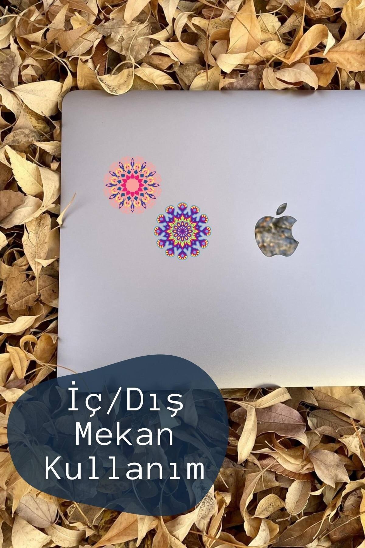 Motifler Temalı Sticker Seti - 24 Adet Etiket Seti- Telefon, Tablet, Defter Laptop Uyumlu Etiket