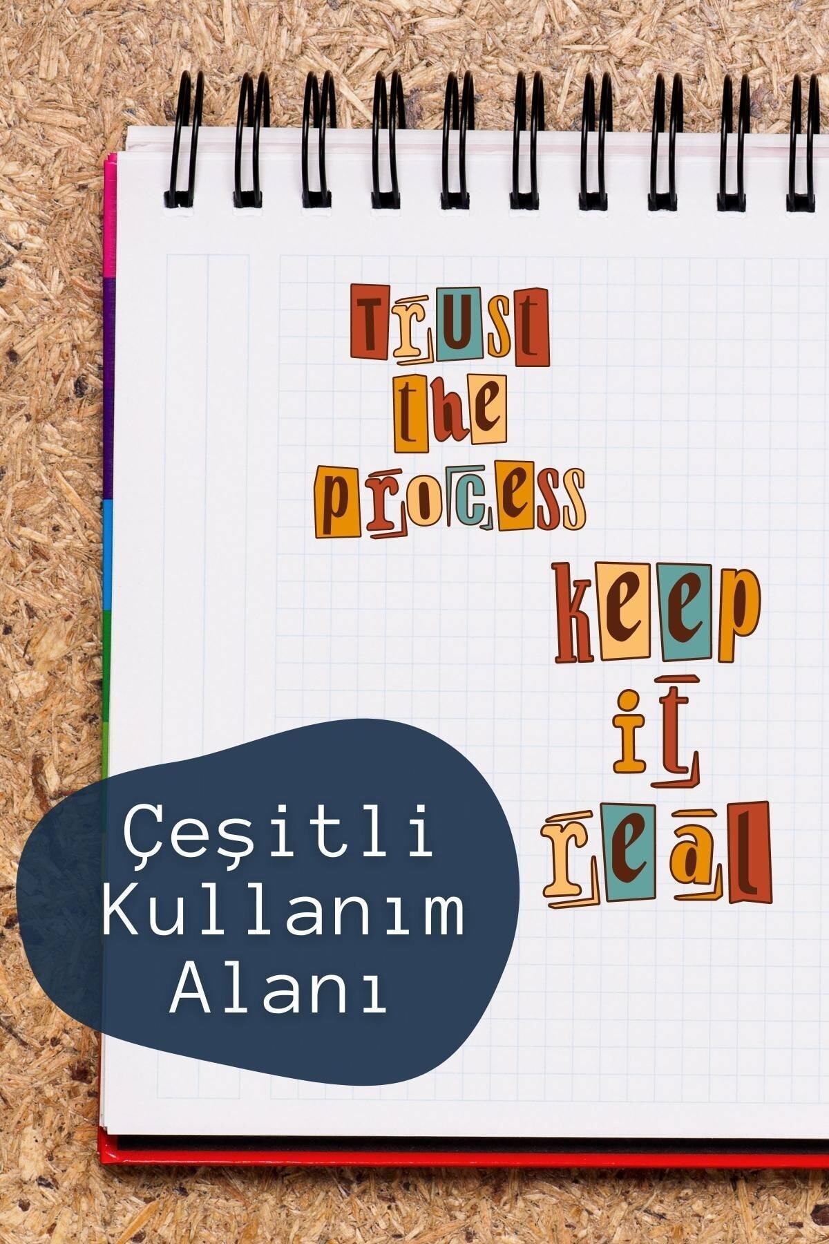 Motivasyon Temalı Sticker Seti - 10 Adet Etiket Seti- Telefon, Tablet, Defter Laptop Uyumlu Etiket