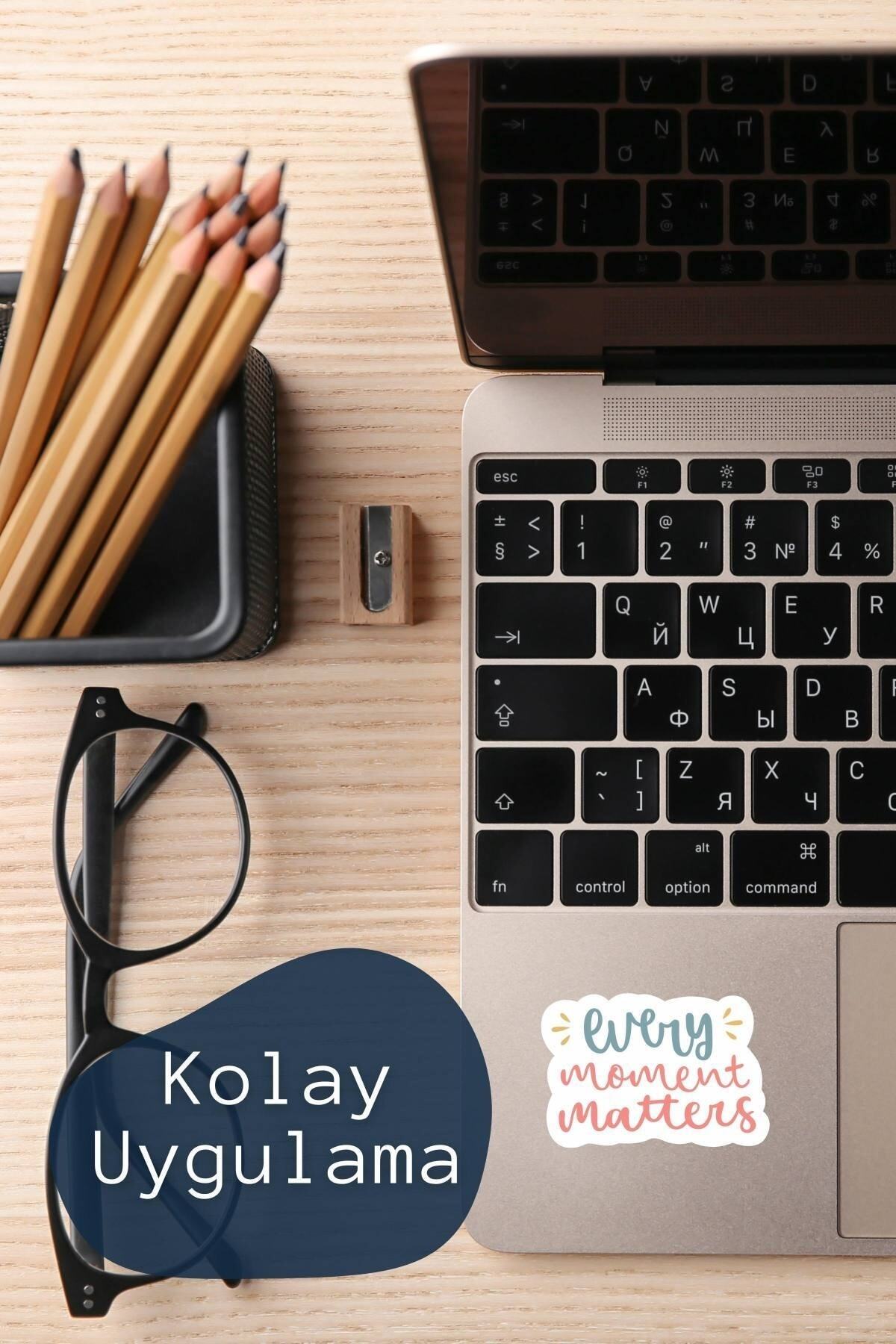 Motivasyon Temalı Sticker Seti - 5 Adet Etiket Seti- Telefon, Tablet, Defter Laptop Uyumlu Etiket