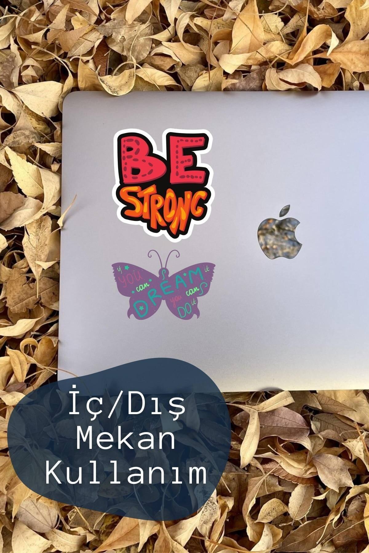 Motivasyon Temalı Sticker Seti - 6 Adet Etiket Seti- Telefon, Tablet, Defter Laptop Uyumlu Etiket