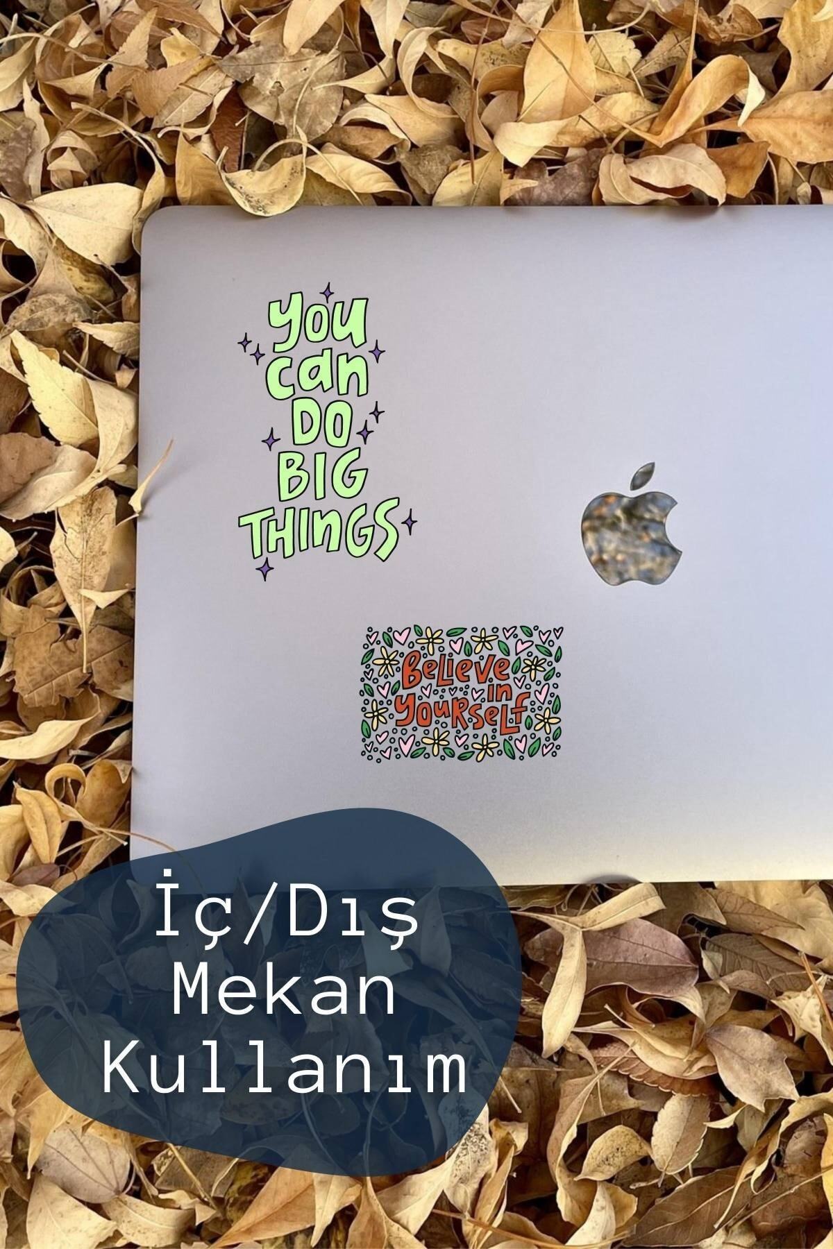 Motivasyon Temalı Sticker Seti - 6 Adet Etiket Seti- Telefon, Tablet, Defter Laptop Uyumlu Etiket