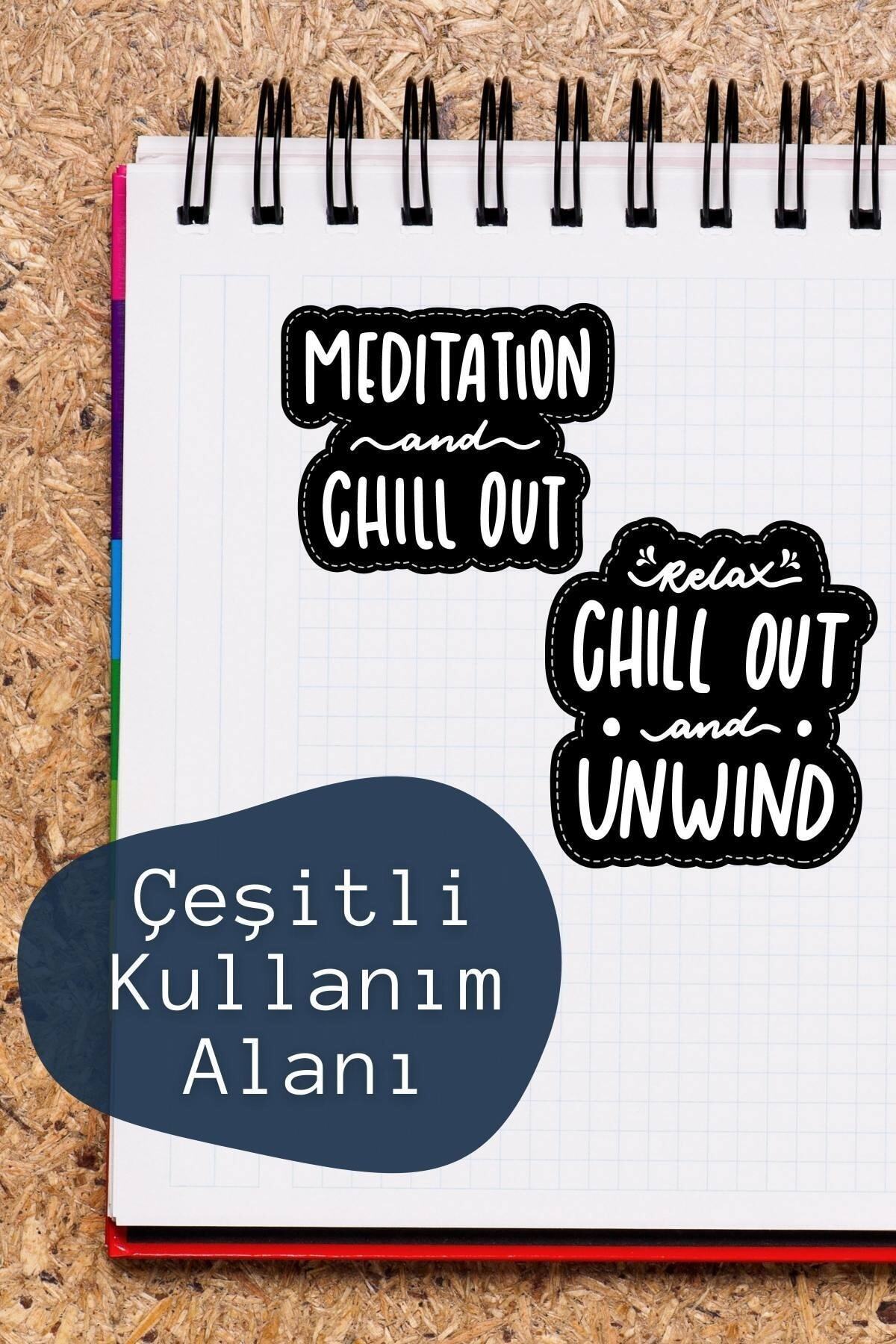 Motivasyon Temalı Sticker Seti - 6 Adet Etiket Seti- Telefon, Tablet, Defter Laptop Uyumlu Etiket
