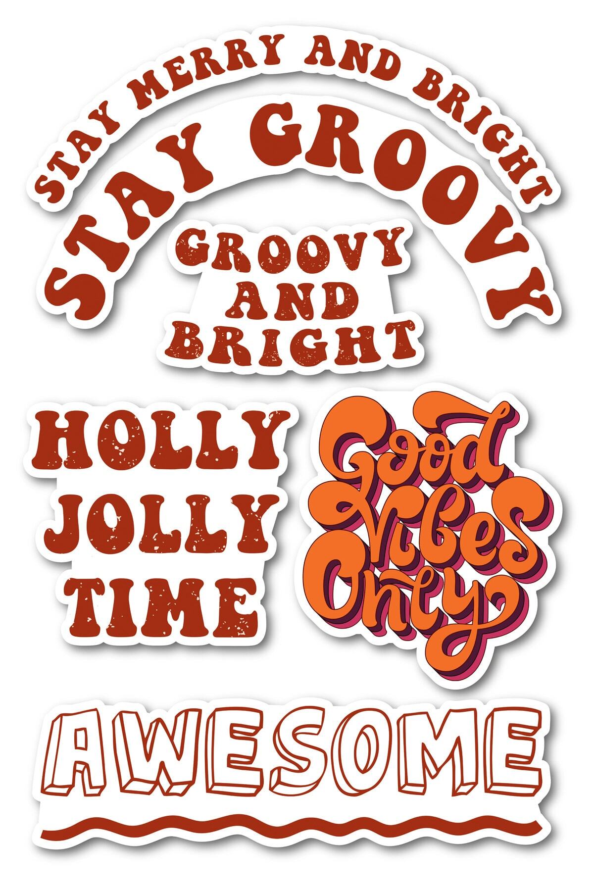 Motivasyon Temalı Sticker Seti - 6 Adet Etiket Seti- Telefon, Tablet, Defter Laptop Uyumlu Etiket