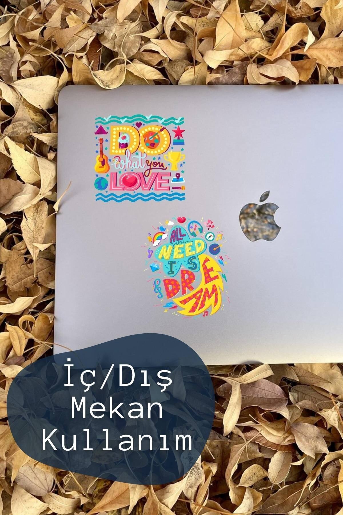 Motivasyon Temalı Sticker Seti - 6 Adet Etiket Seti- Telefon, Tablet, Defter Laptop Uyumlu Etiket