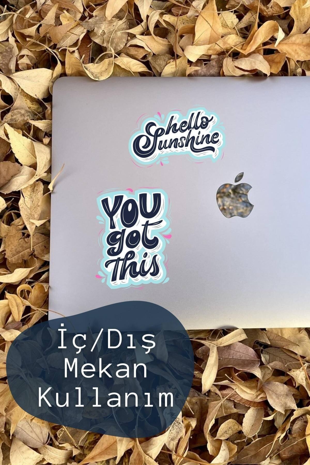 Motivasyon Temalı Sticker Seti - 6 Adet Etiket Seti- Telefon, Tablet, Defter Laptop Uyumlu Etiket